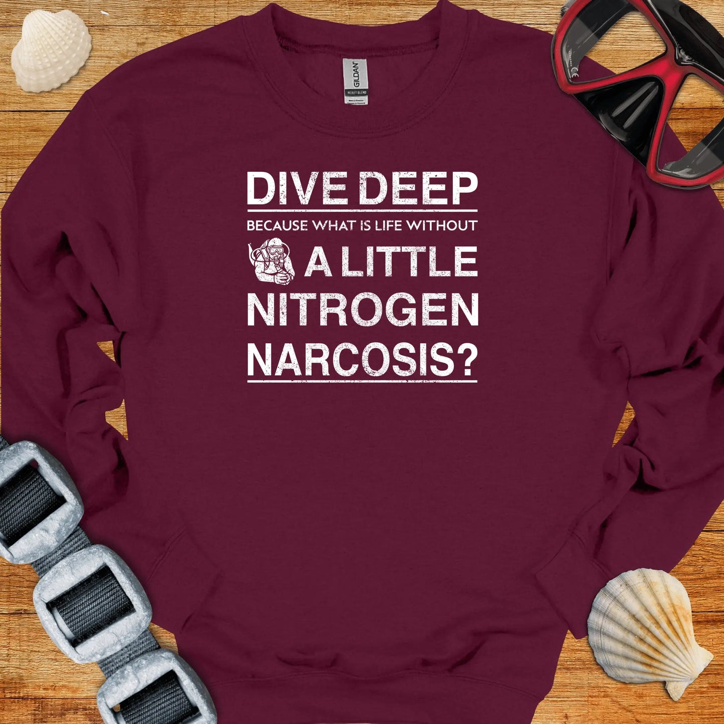 crewneck Maroon / S A Little Narcosis Crewneck