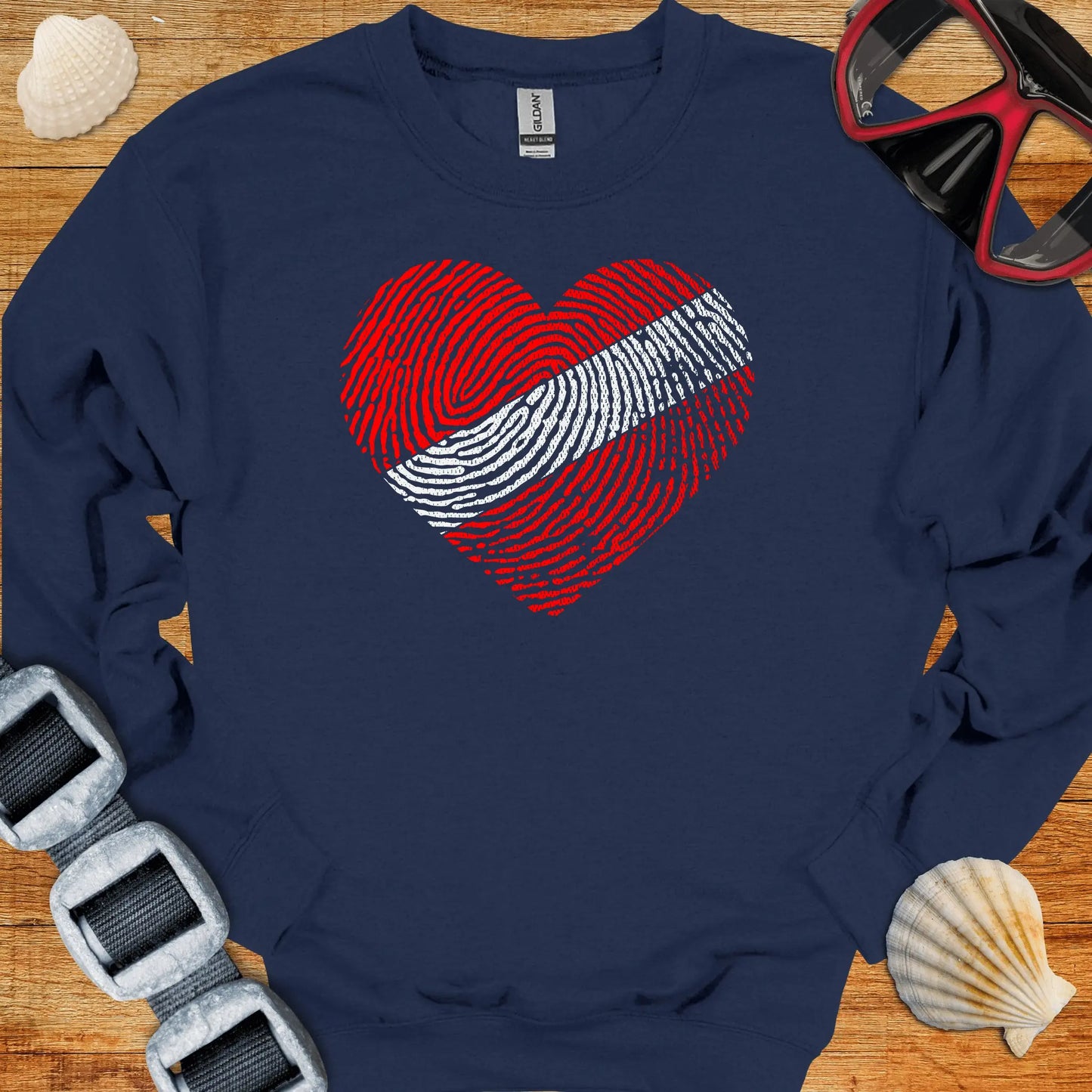 crewneck Navy / S Diver Heart Crewneck