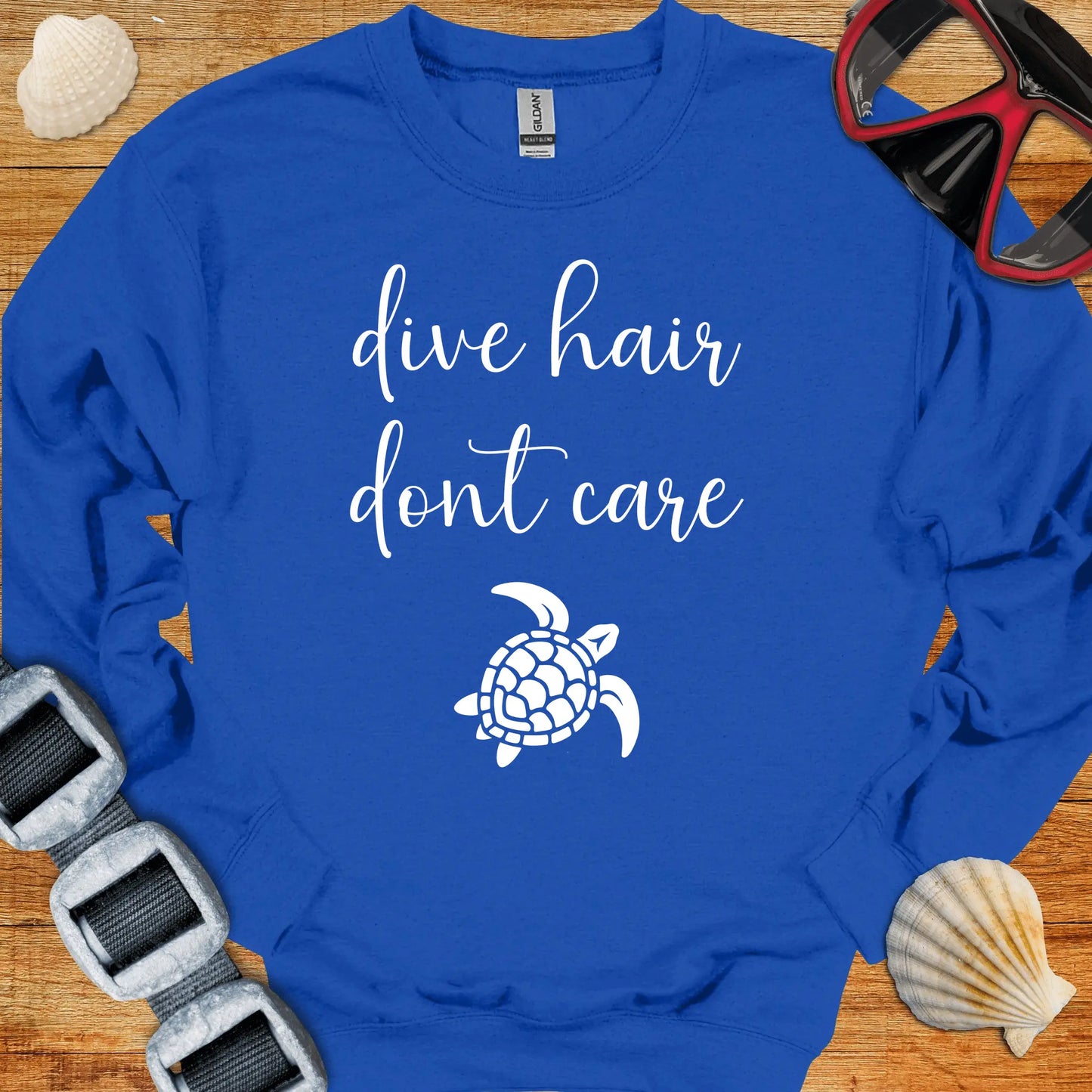 crewneck Royal / S Dive Hair Dont Care Crewneck