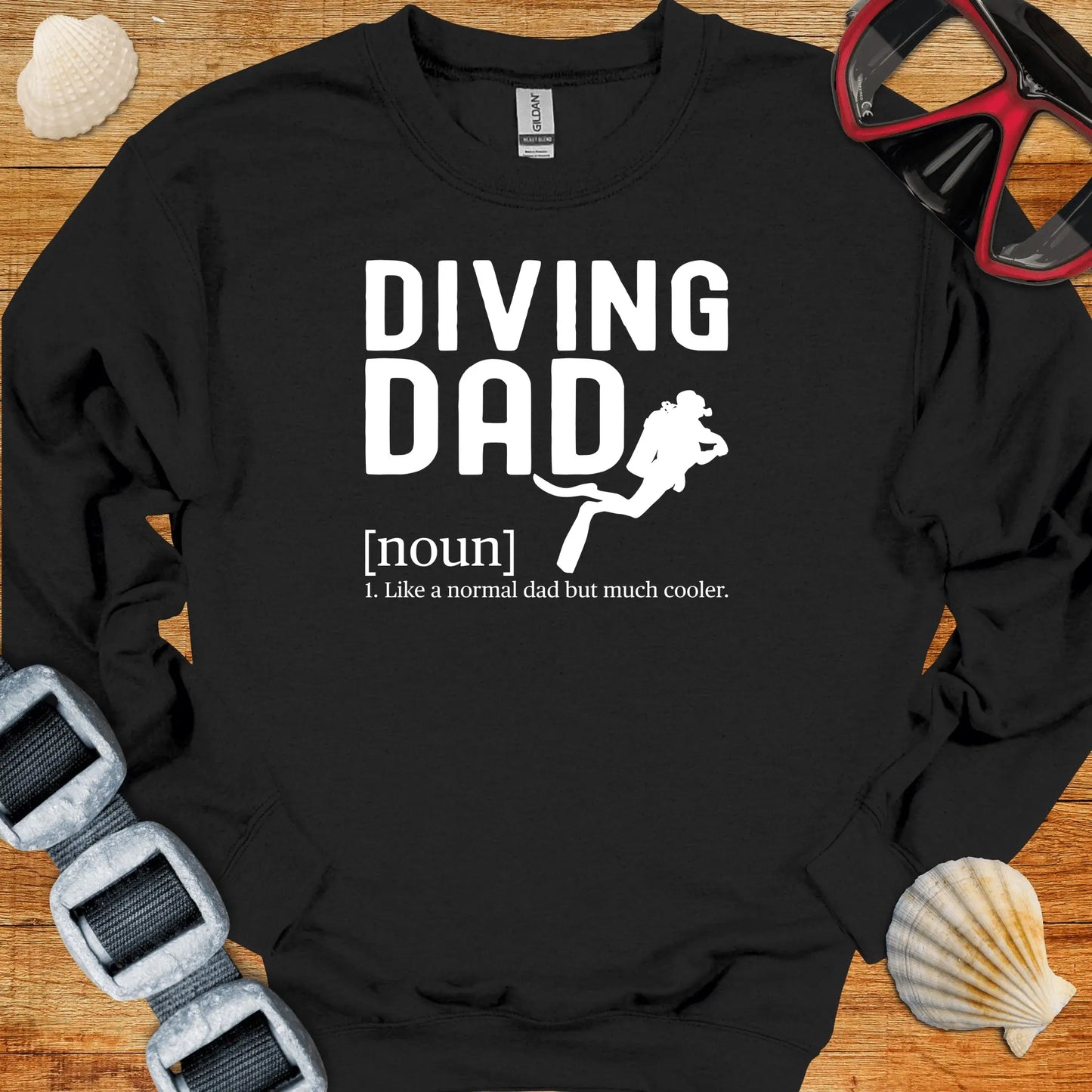crewneck S / Black Cool Diving Dad Crewneck