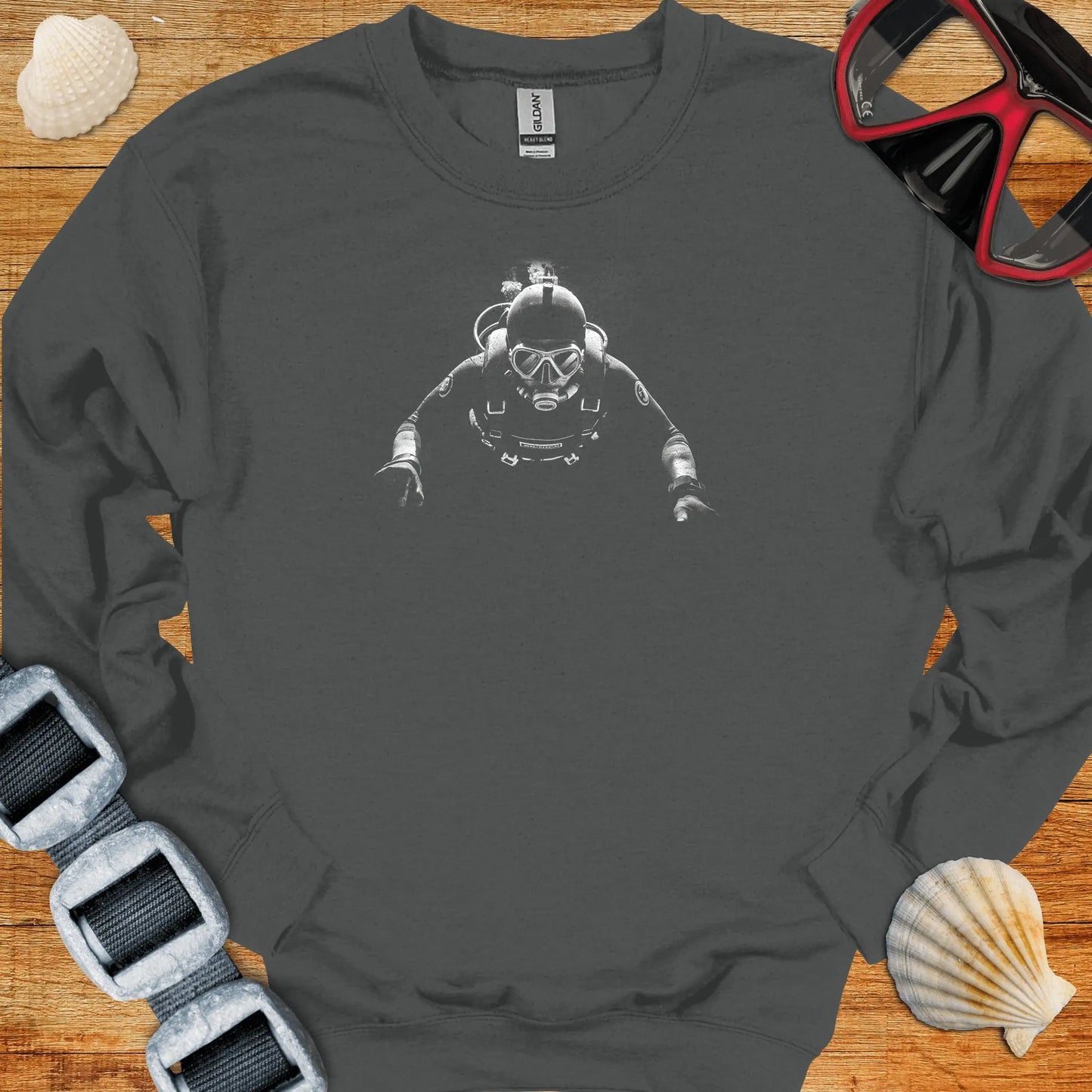crewneck S / Charcoal Night Dive Crewneck