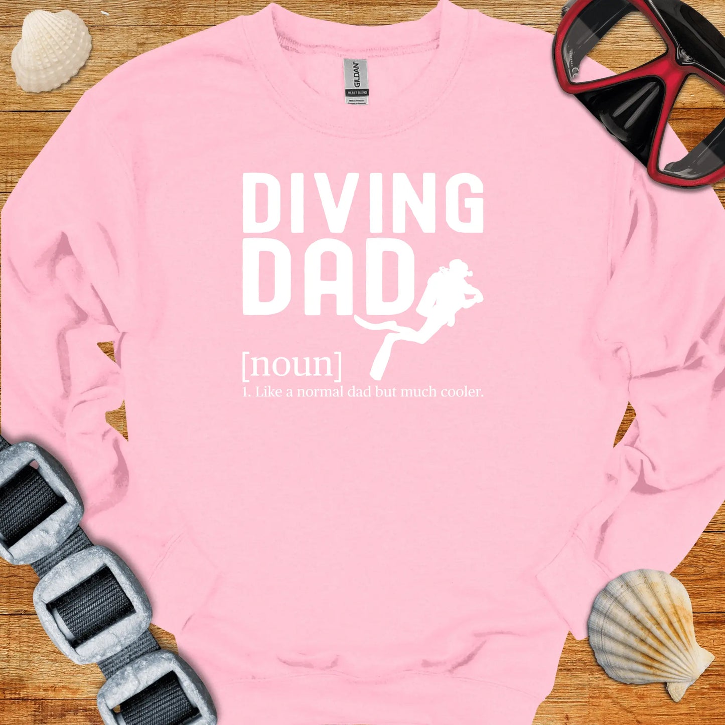 crewneck S / Light Pink Cool Diving Dad Crewneck