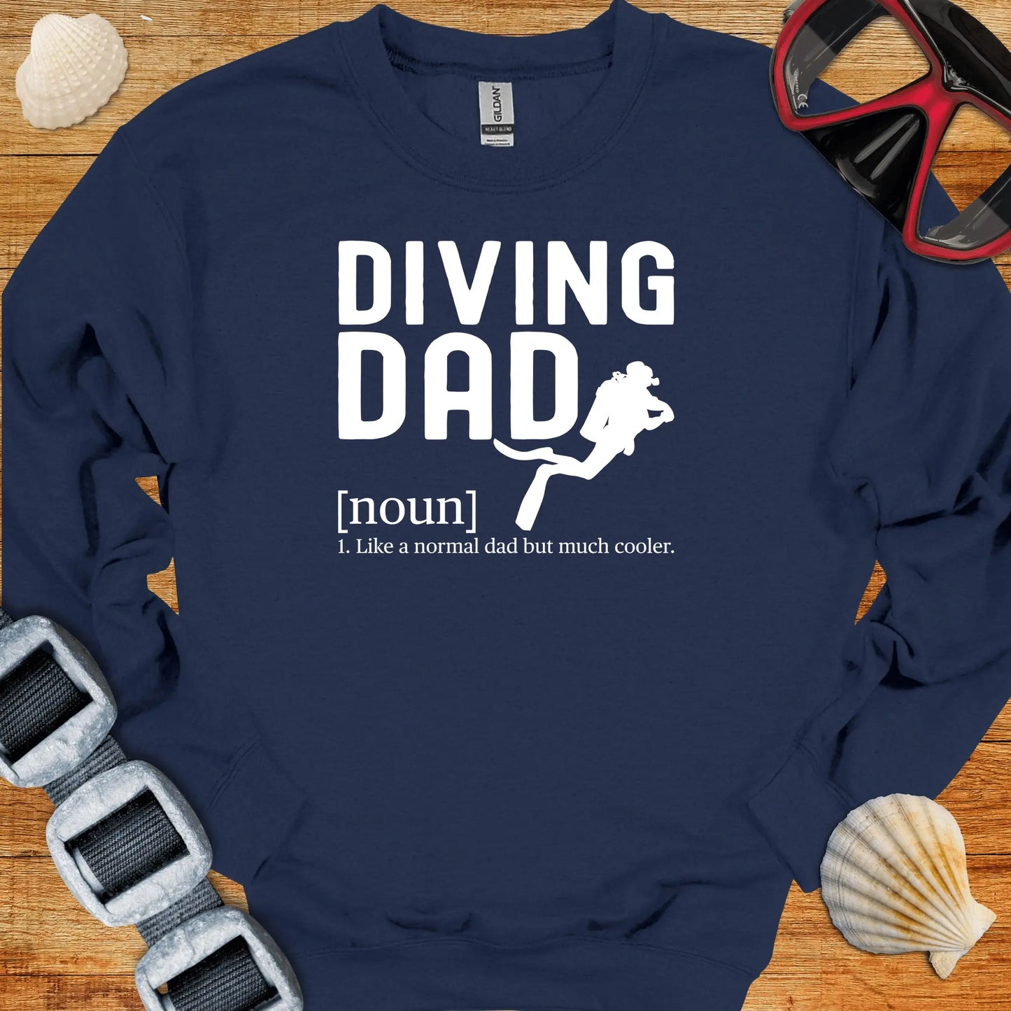 crewneck S / Navy Cool Diving Dad Crewneck
