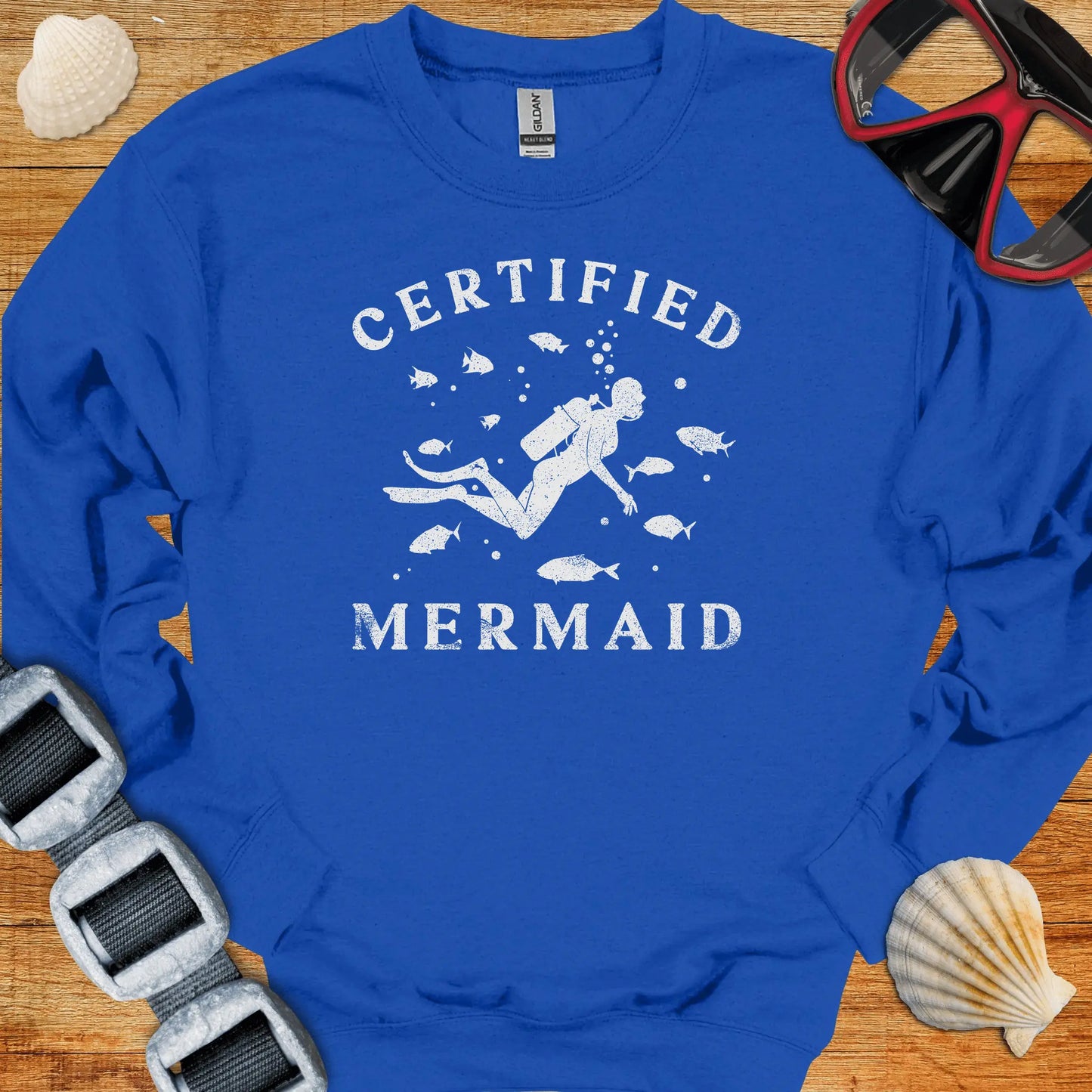 crewneck S / Royal Certified Mermaid Crewneck