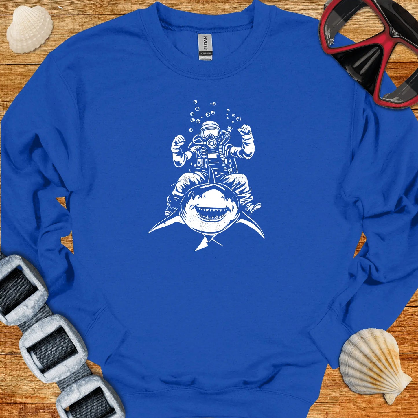 crewneck S / Royal Shark Rider Crewneck