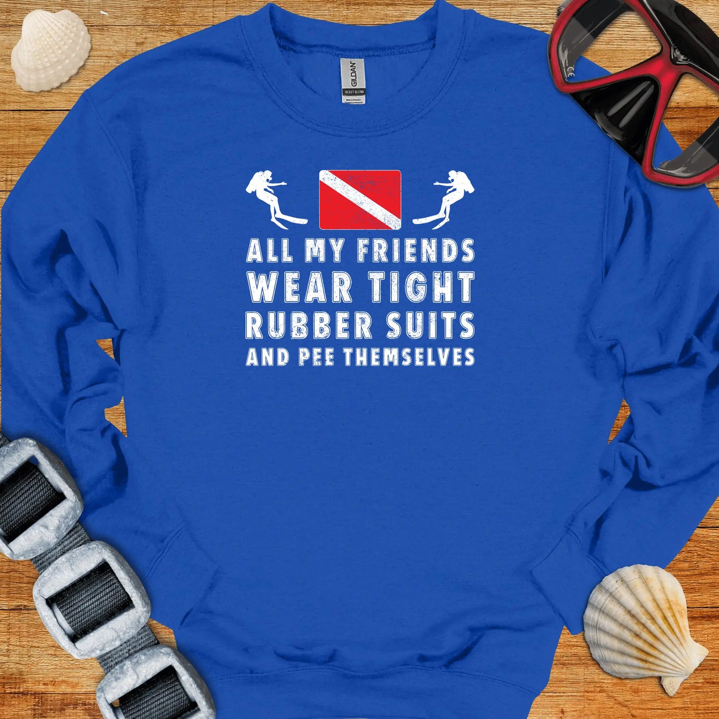 crewneck S / Royal Tight Rubber Suits Crewneck