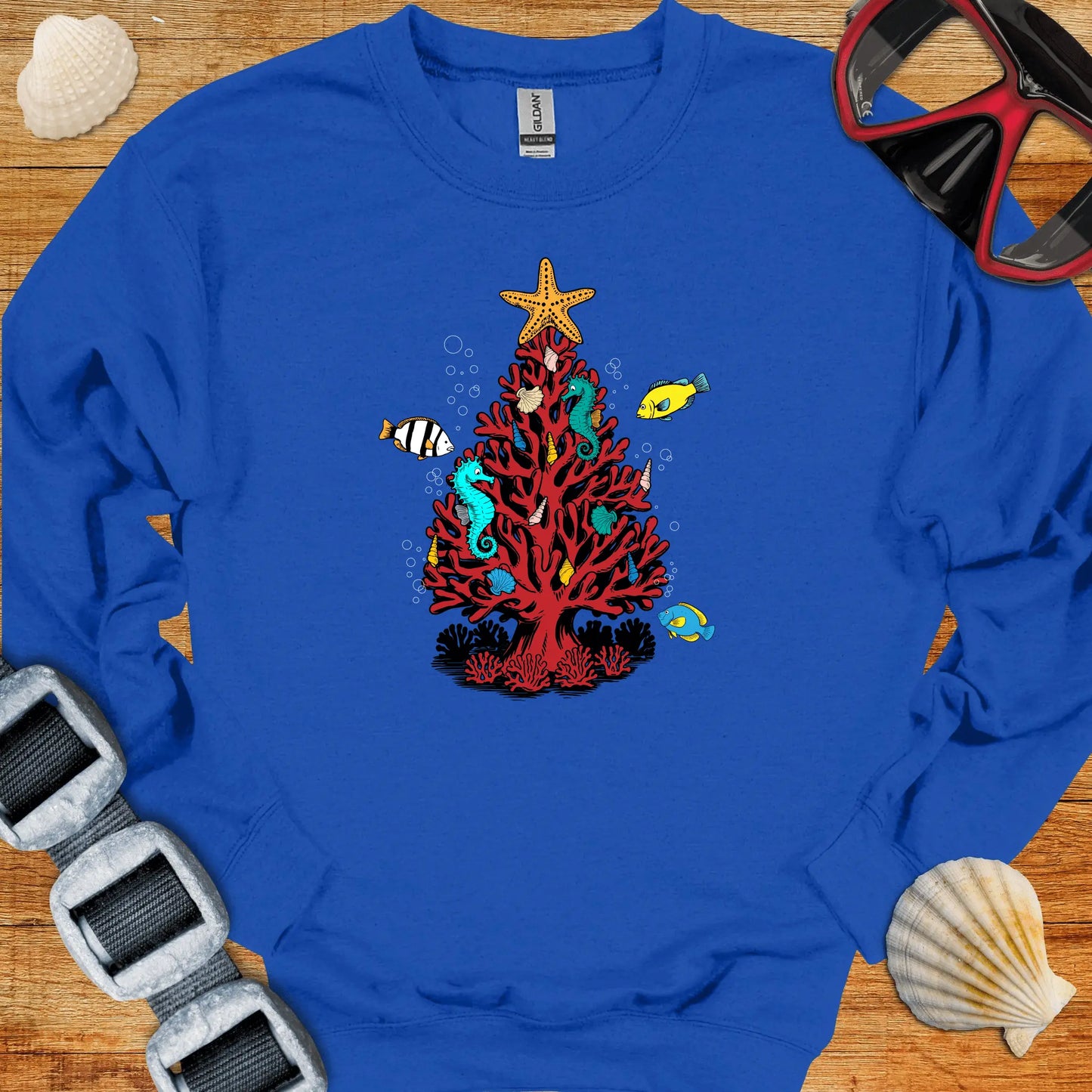 crewneck S / Royal Xmas Dive Tree Crewneck