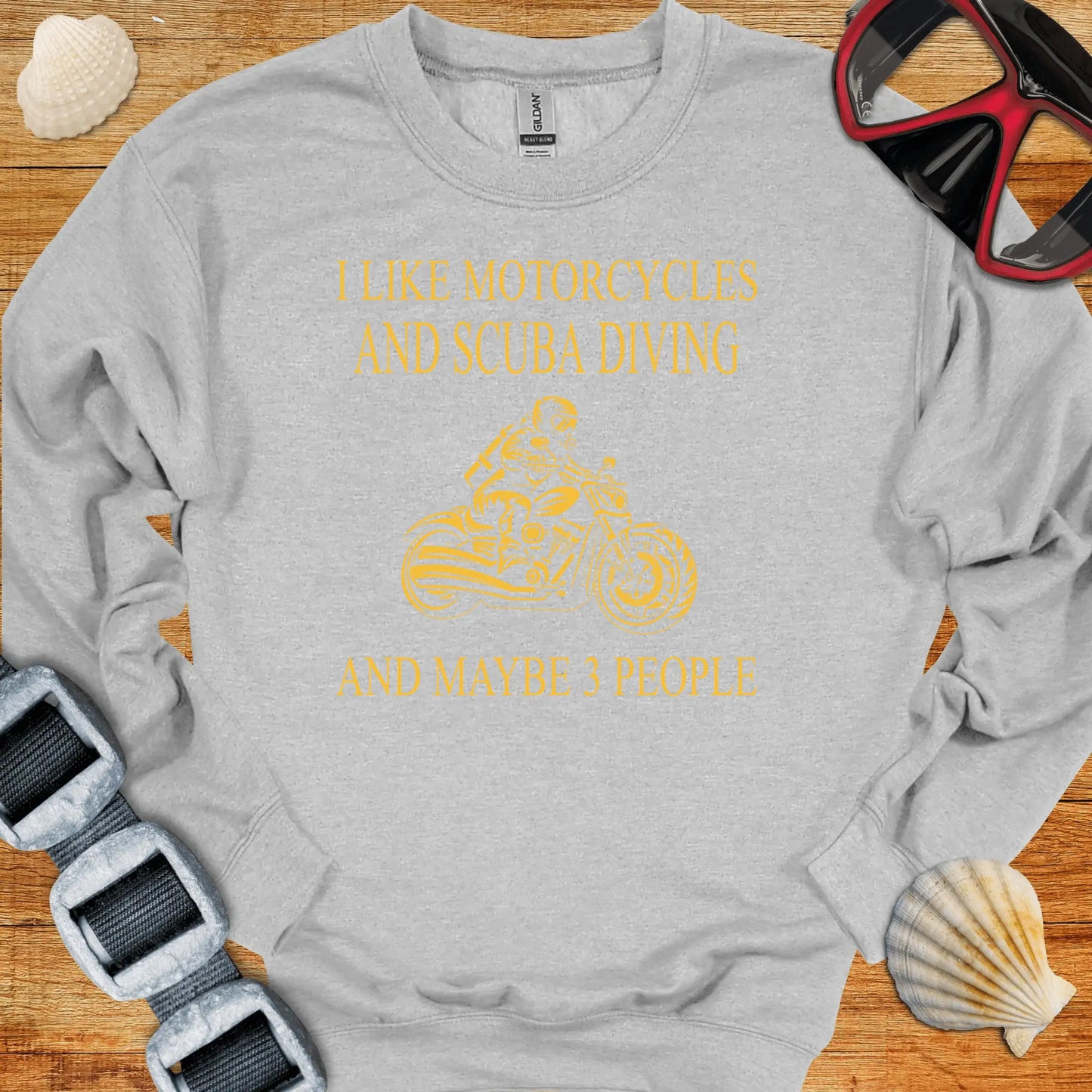 crewneck S / Sport Grey Motorcycles & Scuba Crewneck