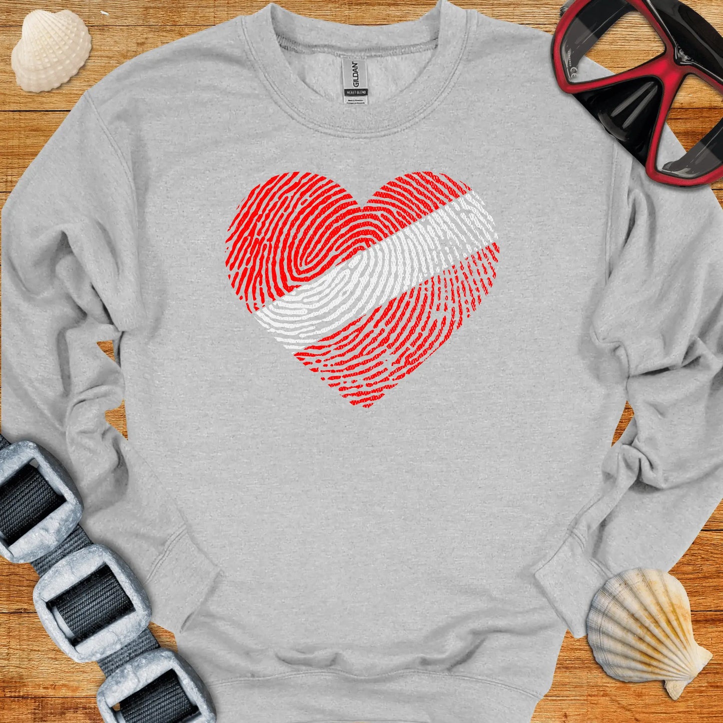 crewneck Sport Grey / S Diver Heart Crewneck