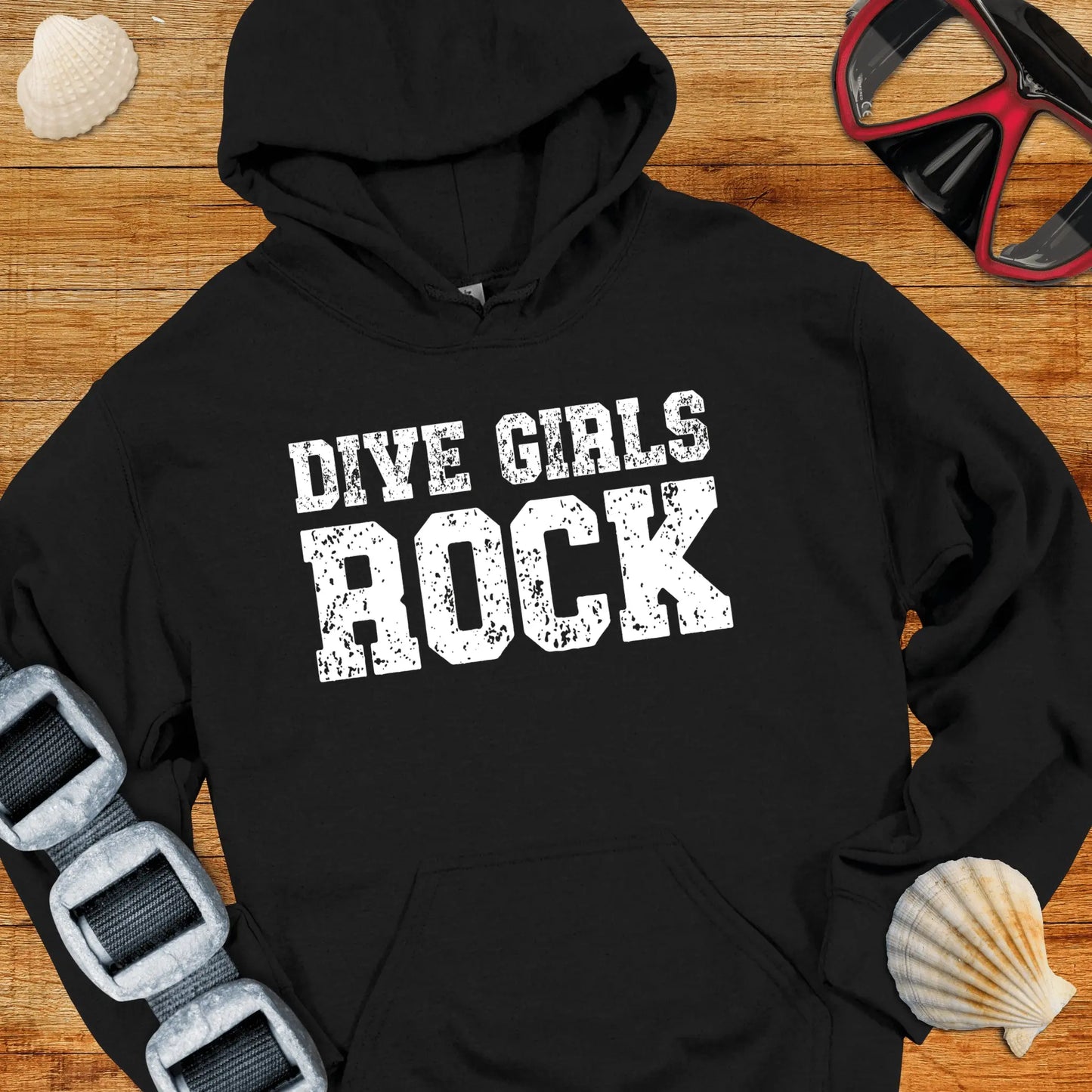 Hoodie Black / S Dive Girls Rock Hoodie