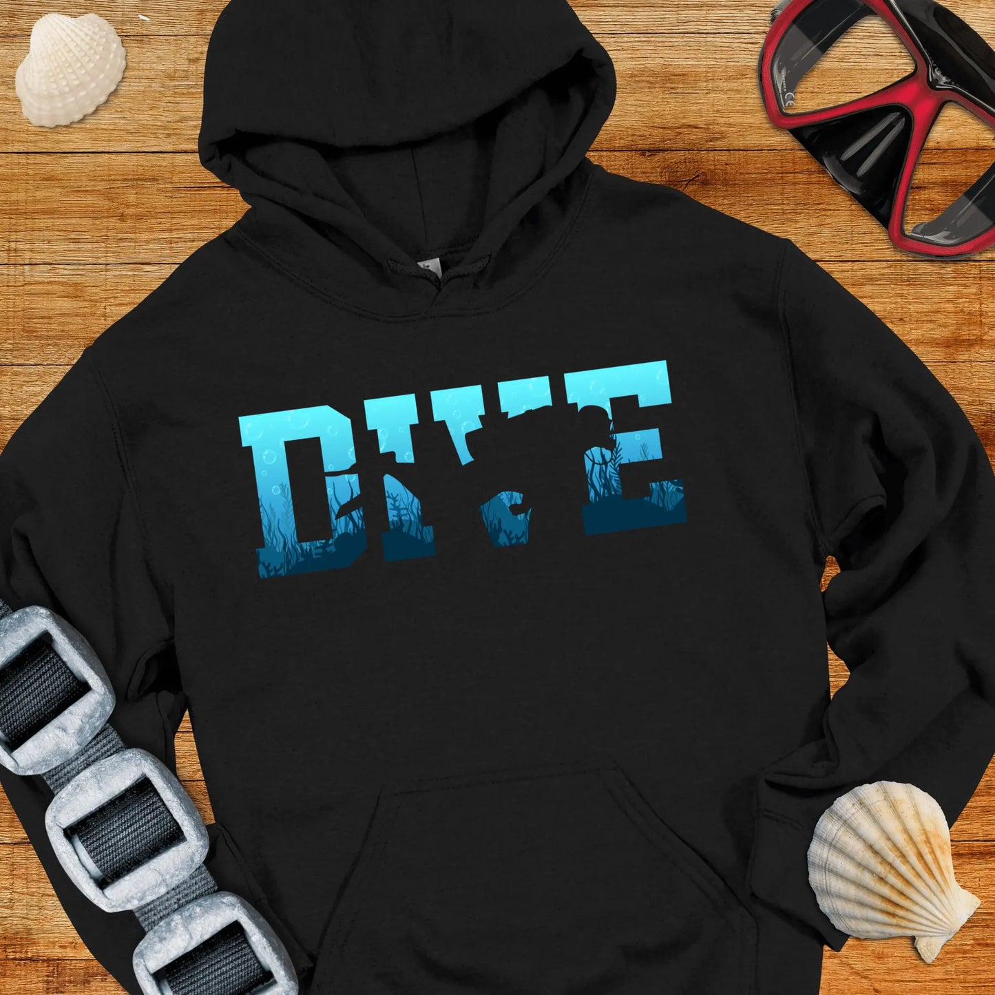Hoodie Black / S Dive Into The Blue Hoodie