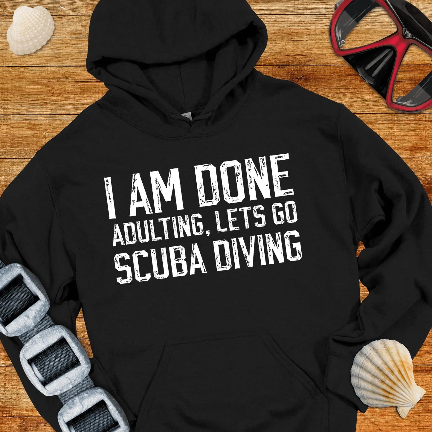 Hoodie Black / S I Am Done Adulting Hoodie