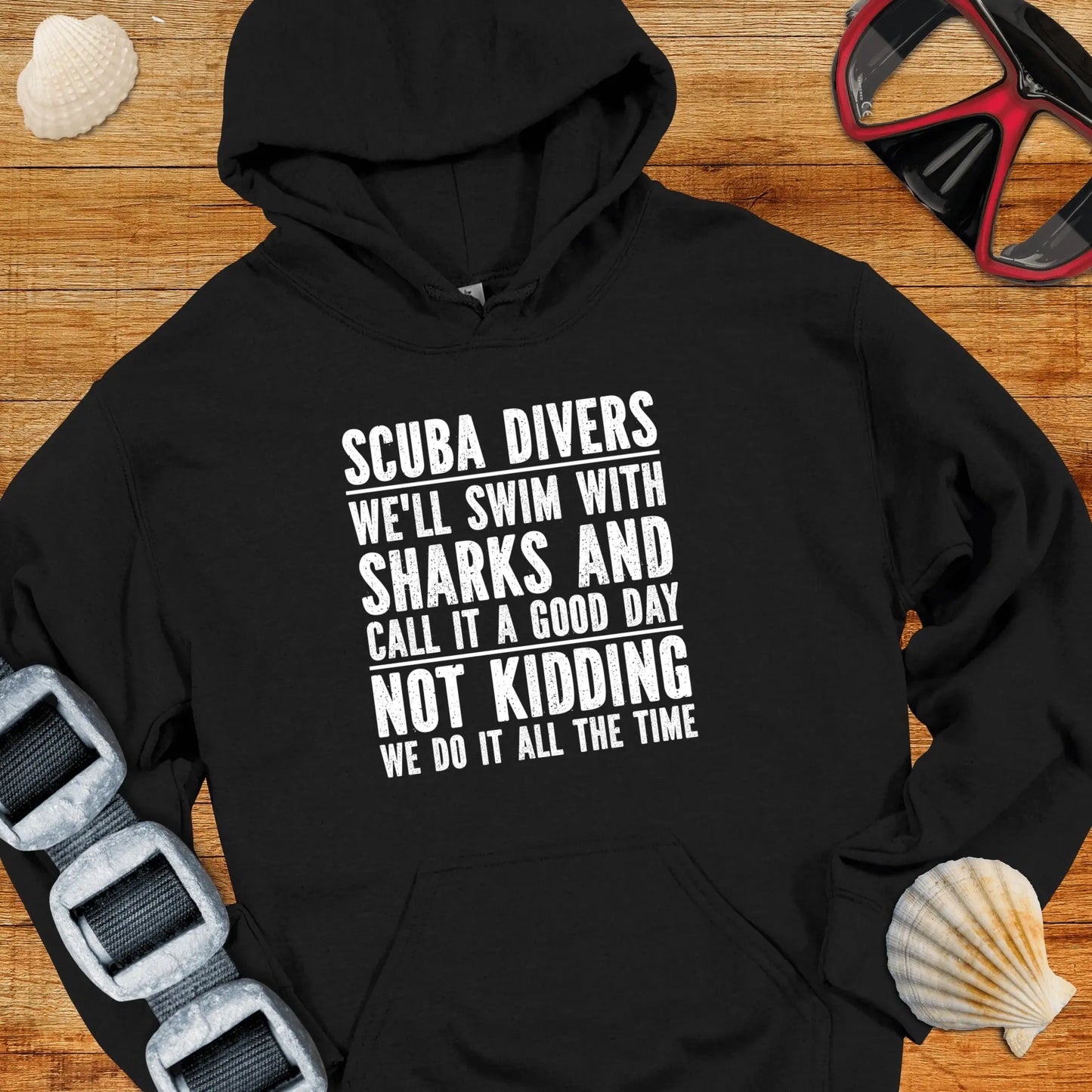 Hoodie Black / S Swim With Sharks Hoodie