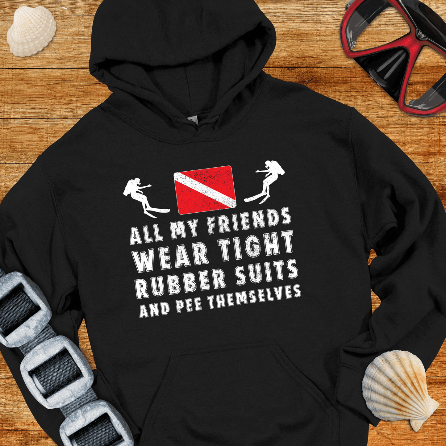 Hoodie Black / S Tight Rubber Suits Hoodie