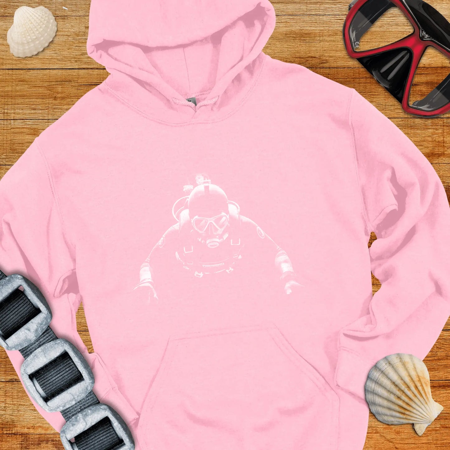 Hoodie Light Pink / S Night Dive Hoodie