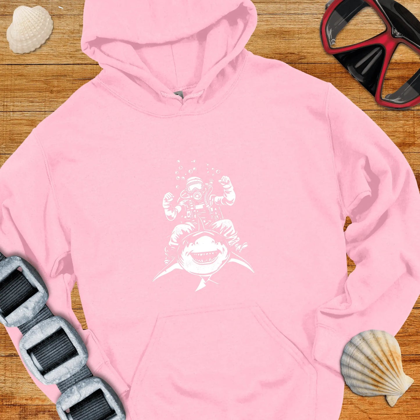 Hoodie Light Pink / S Shark Rider Hoodie