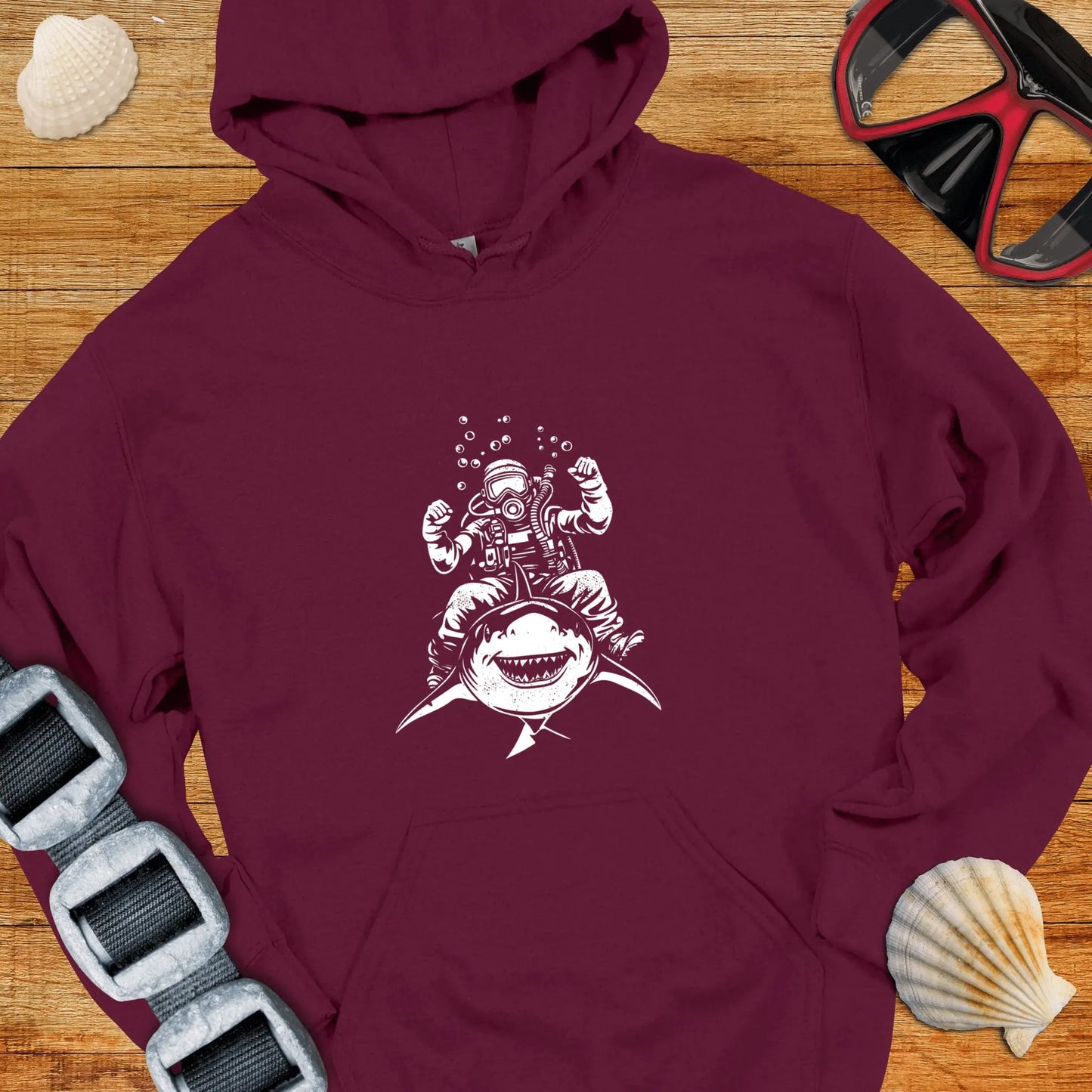 Hoodie Maroon / S Shark Rider Hoodie