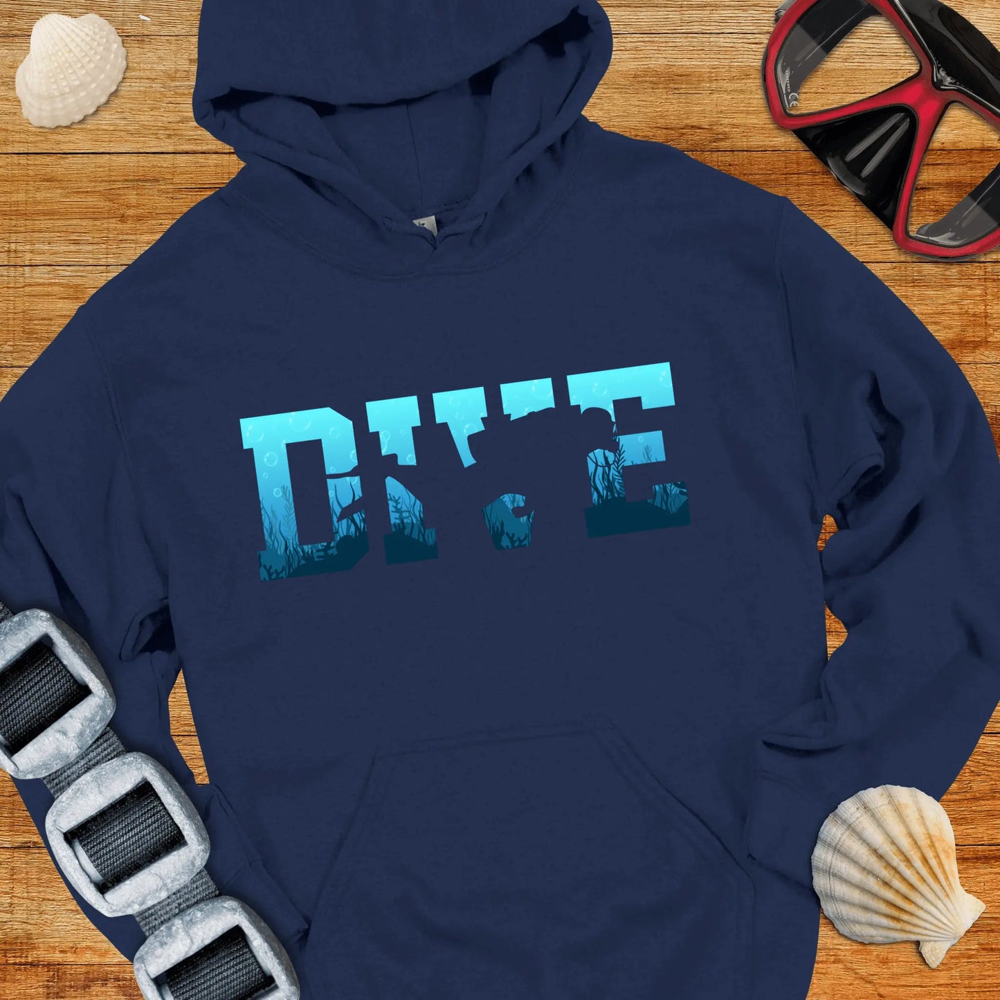 Hoodie Navy / S Dive Into The Blue Hoodie