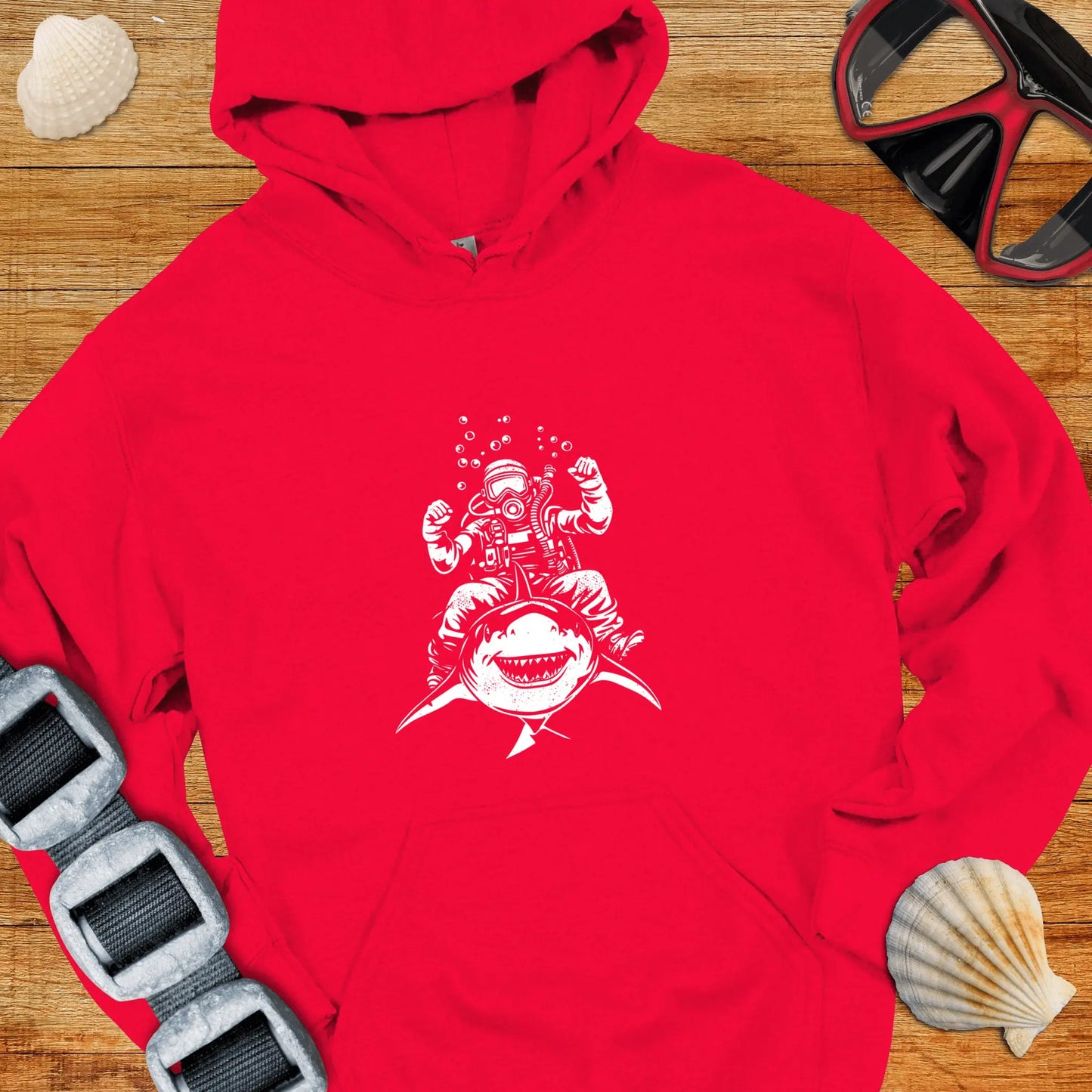 Hoodie Red / S Shark Rider Hoodie