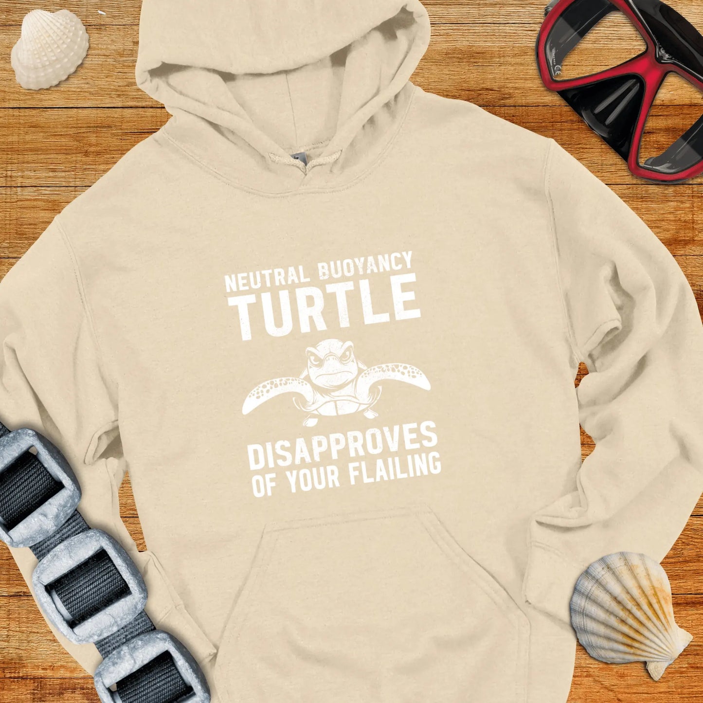 Hoodie Sand / S Neutral Buoyancy Turtle Hoodie