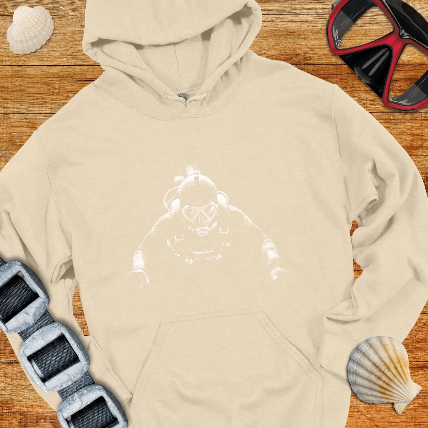 Hoodie Sand / S Night Dive Hoodie