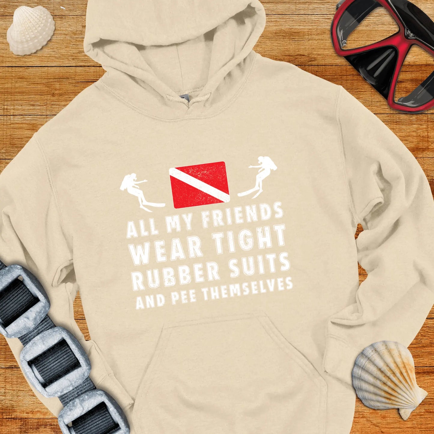 Hoodie Sand / S Tight Rubber Suits Hoodie