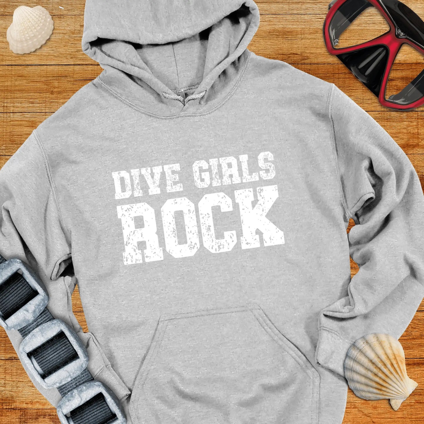 Hoodie Sport Grey / S Dive Girls Rock Hoodie