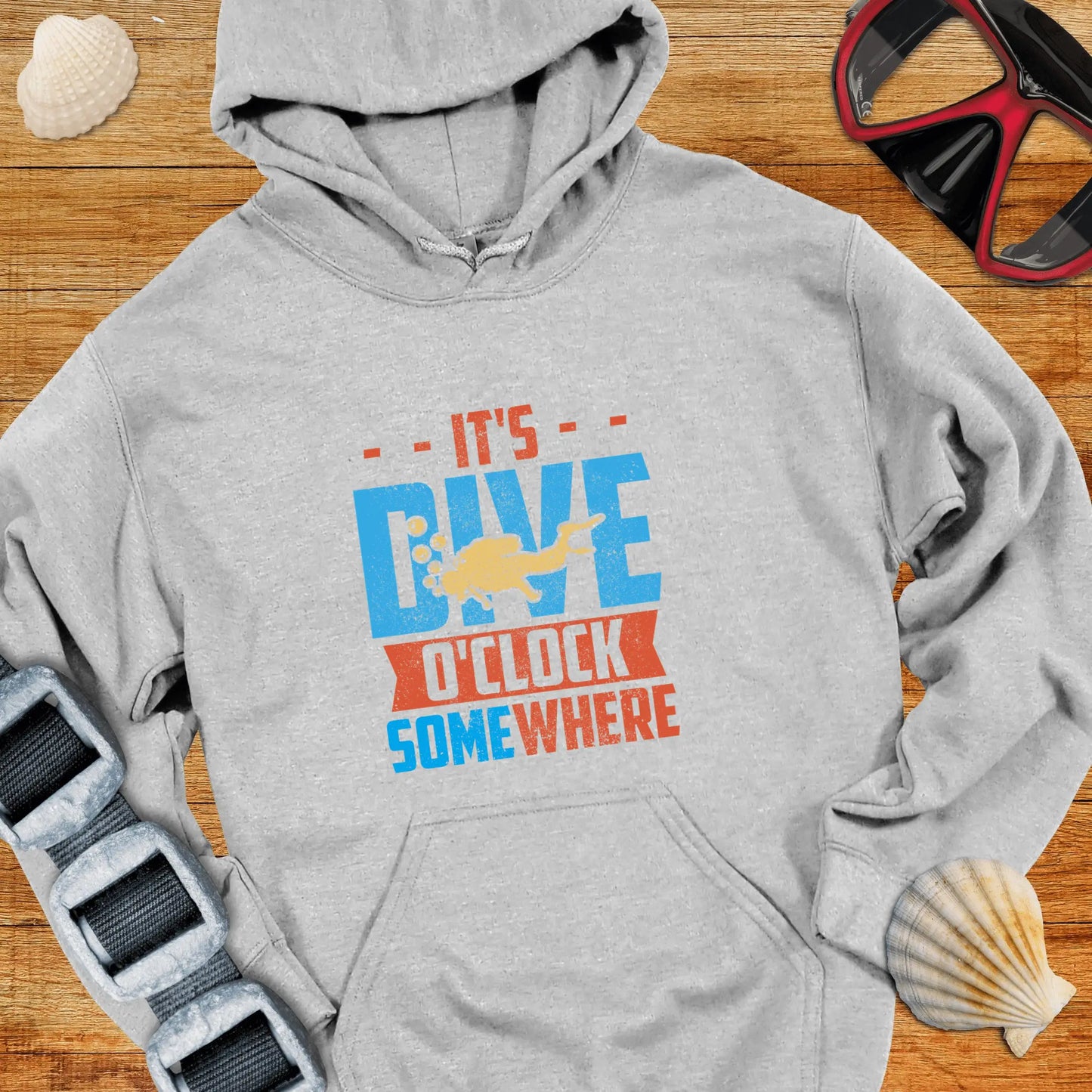 Hoodie Sport Grey / S Dive O'clock Somewhere - Hoodie