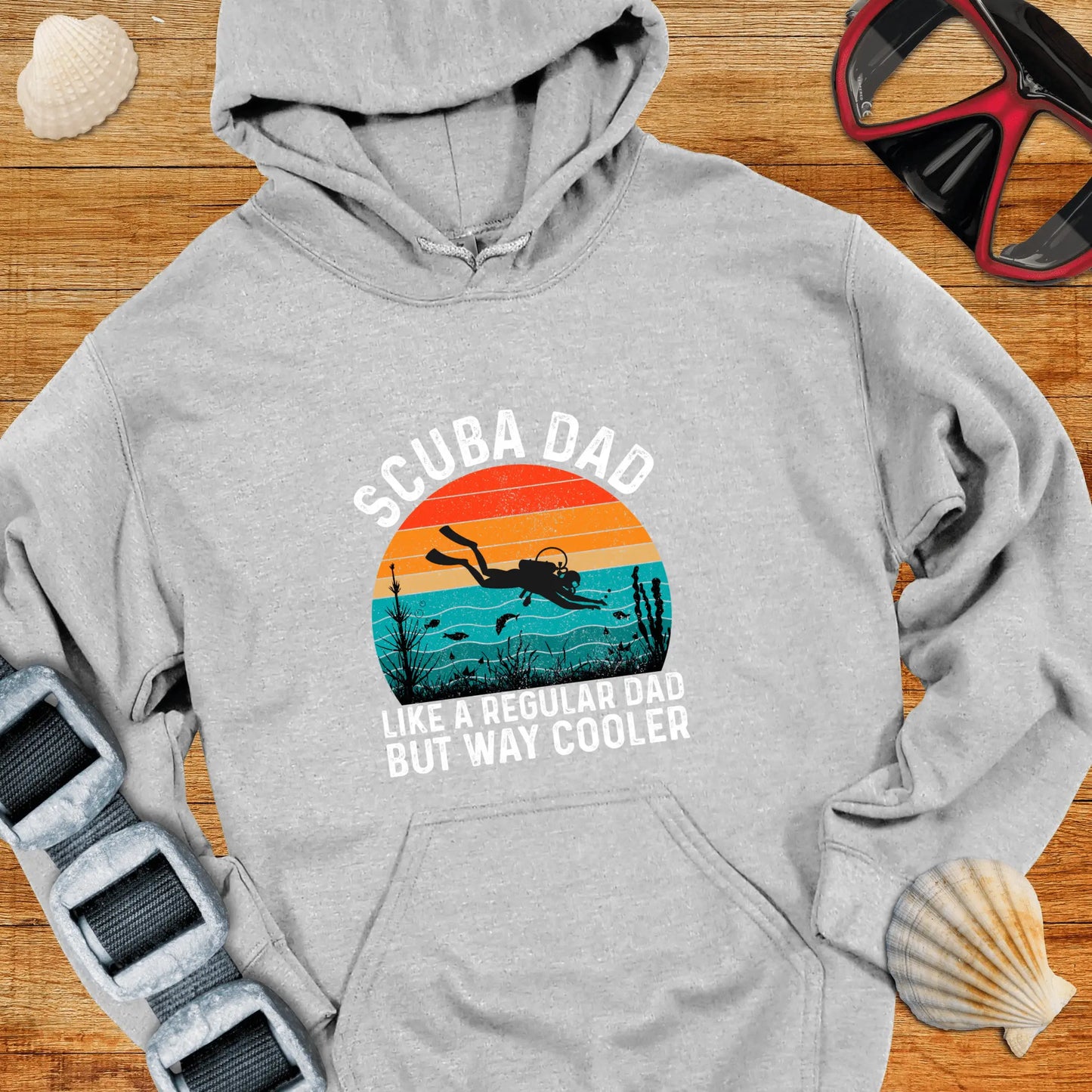 Hoodie Sport Grey / S Scuba Dad Way Cooler Hoodie