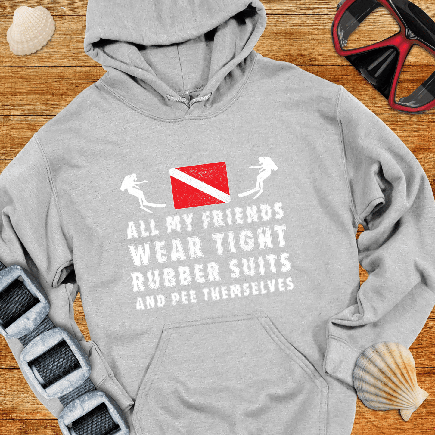 Hoodie Sport Grey / S Tight Rubber Suits Hoodie