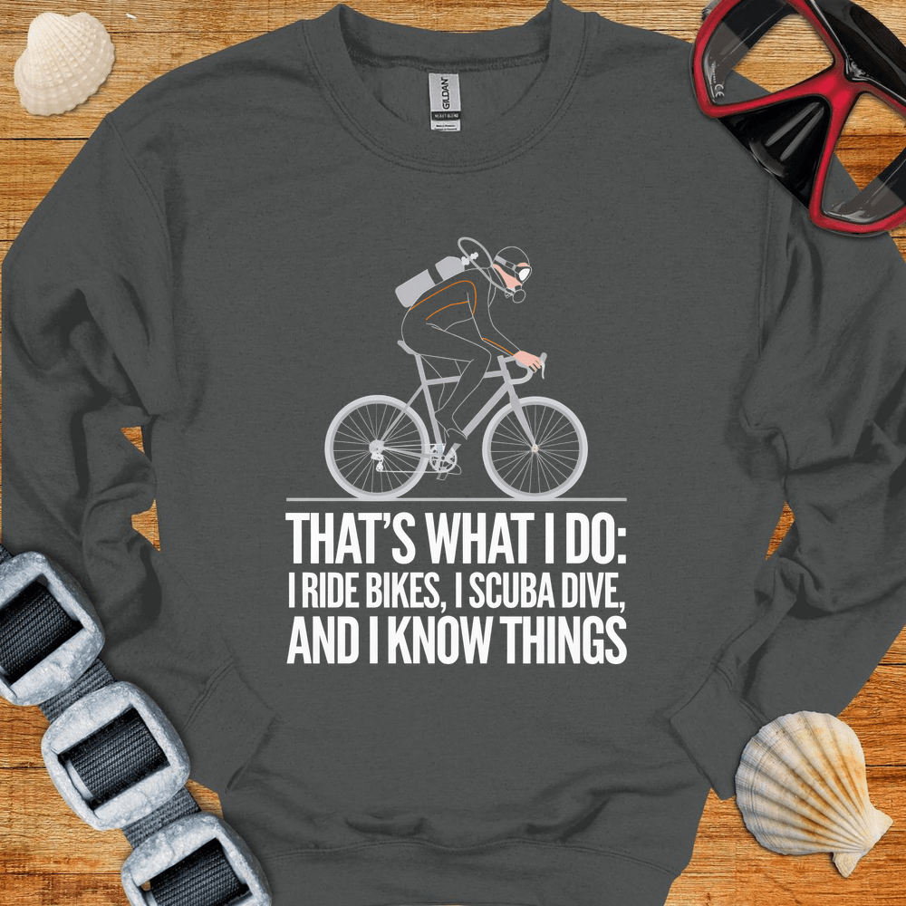 Sweatshirt S / Charcoal Do Bikes Diving Crewneck