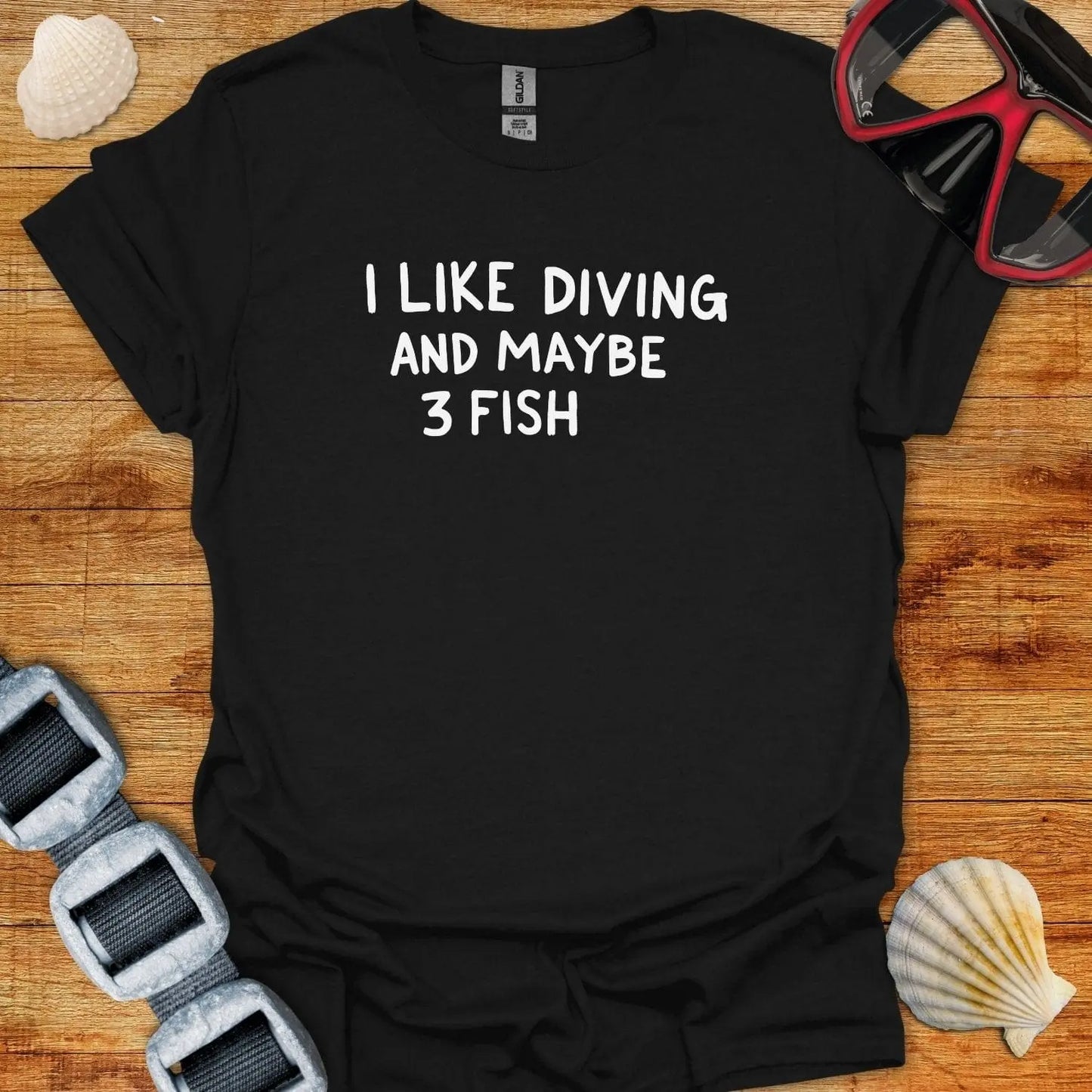 T-Shirt Black / S 3 Fish T-Shirt