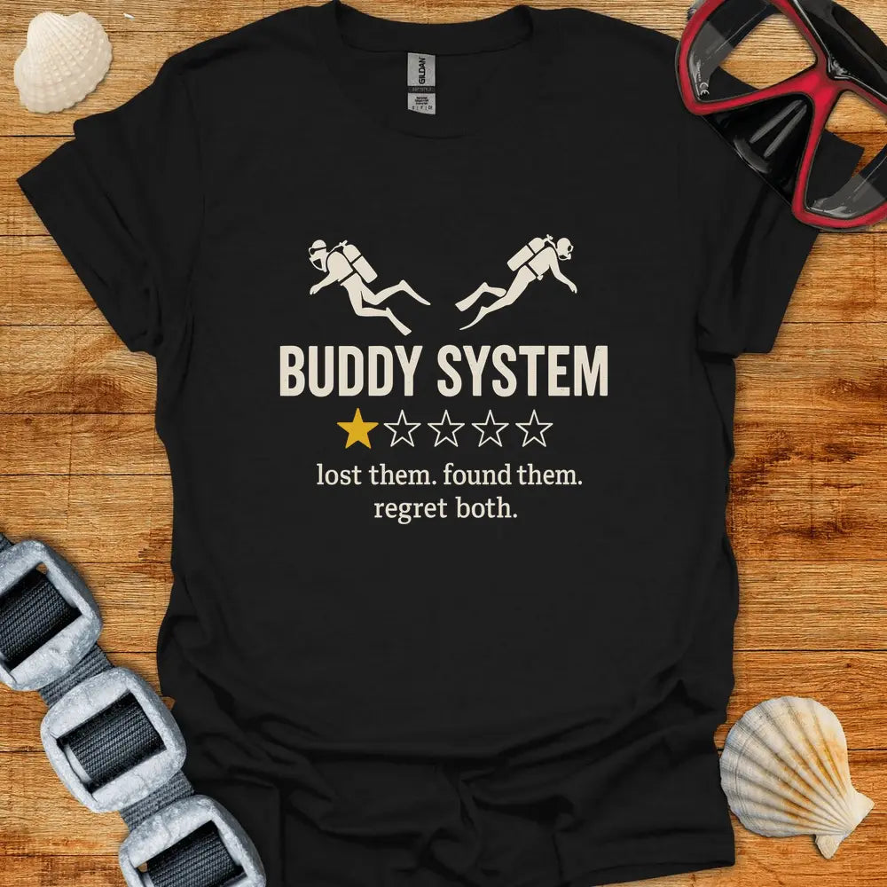 T-Shirt Black / S Buddiy System Review T-Shirt