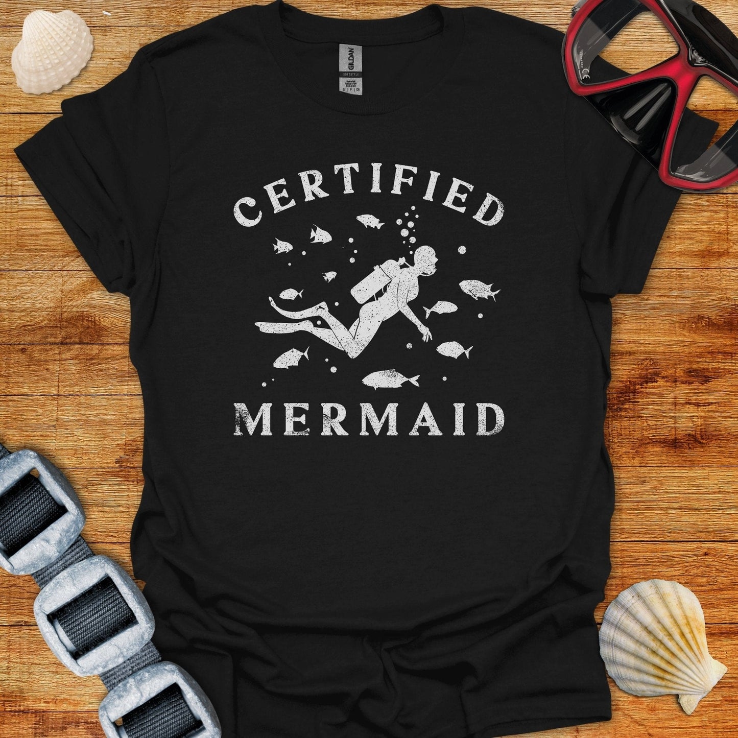 T-Shirt Black / S Ceritfied Mermaid - T Shirt