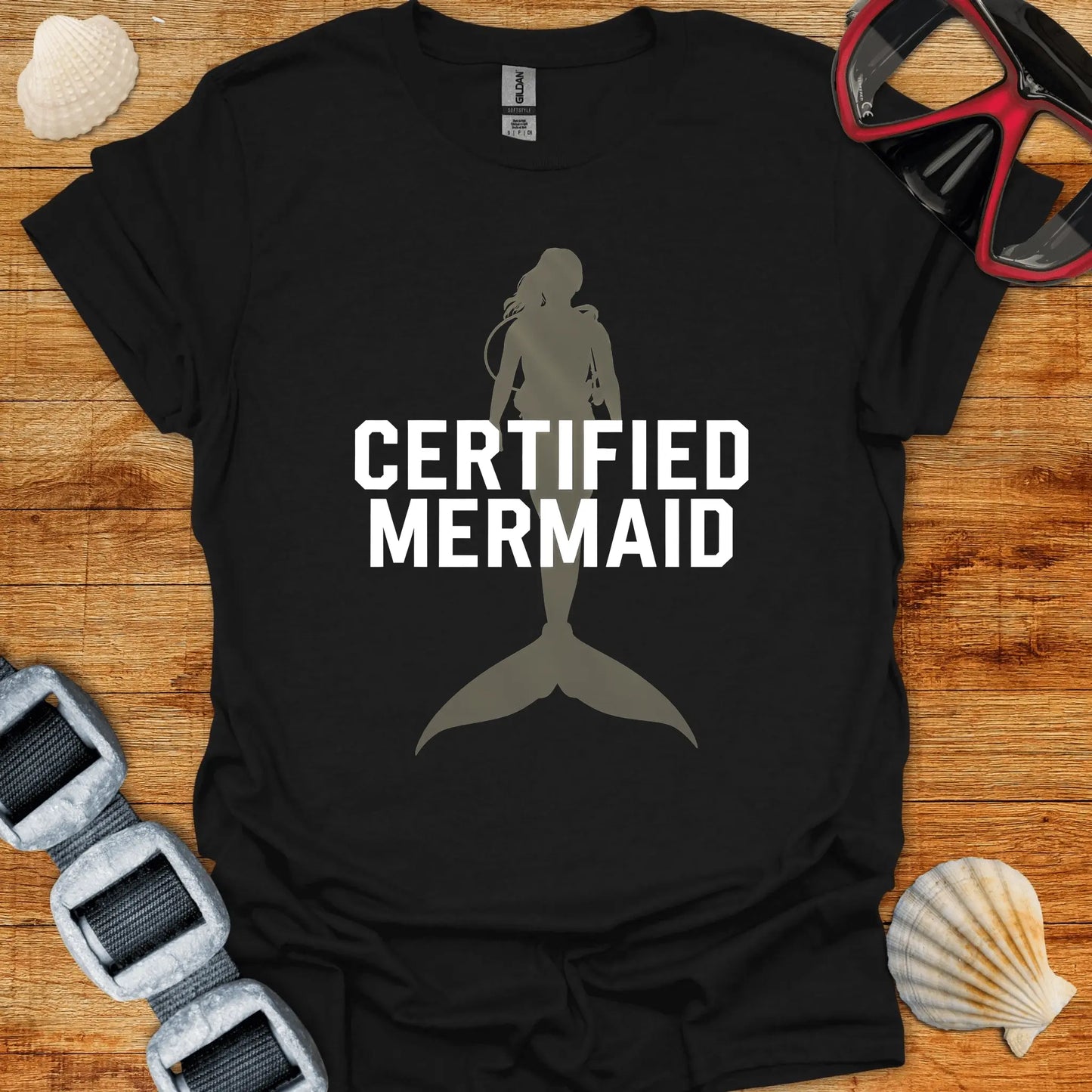 T-Shirt Black / S Certified Mermaid T-Shirt D