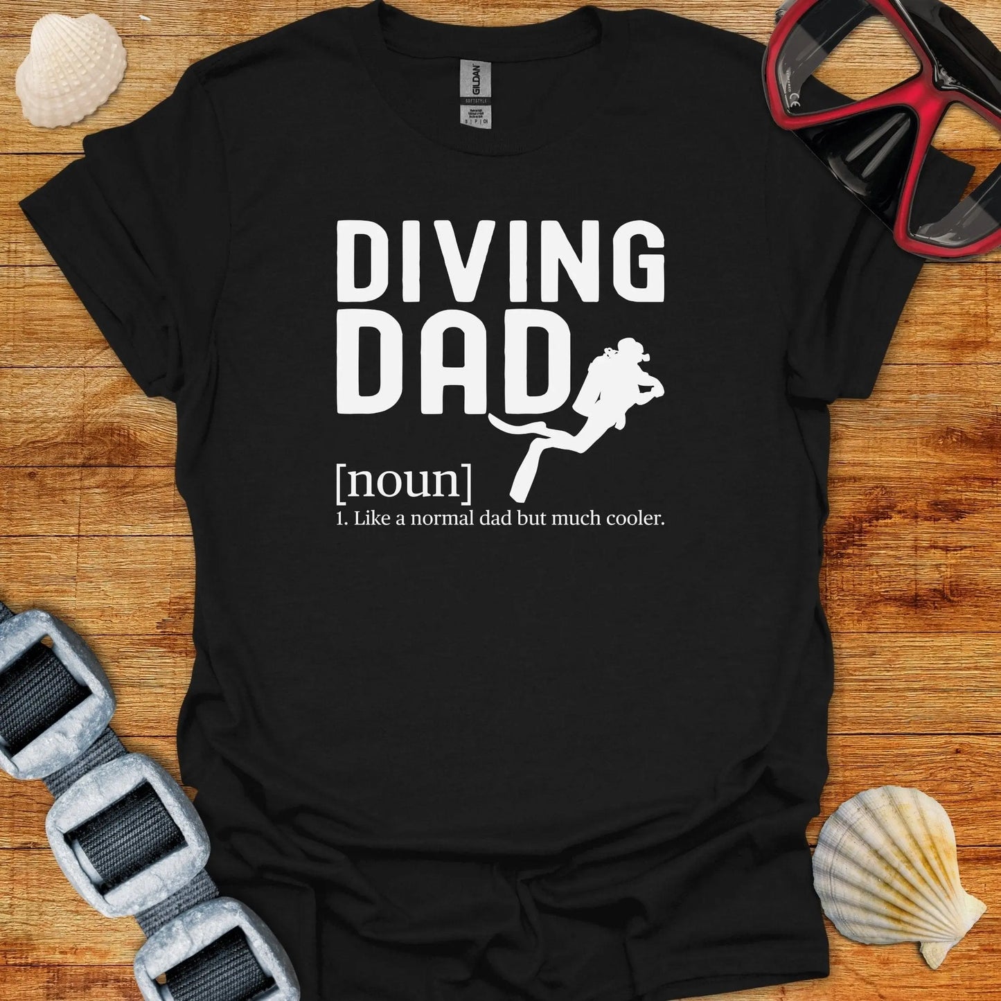 T-Shirt Black / S Cool Diving Dad T-Shirt