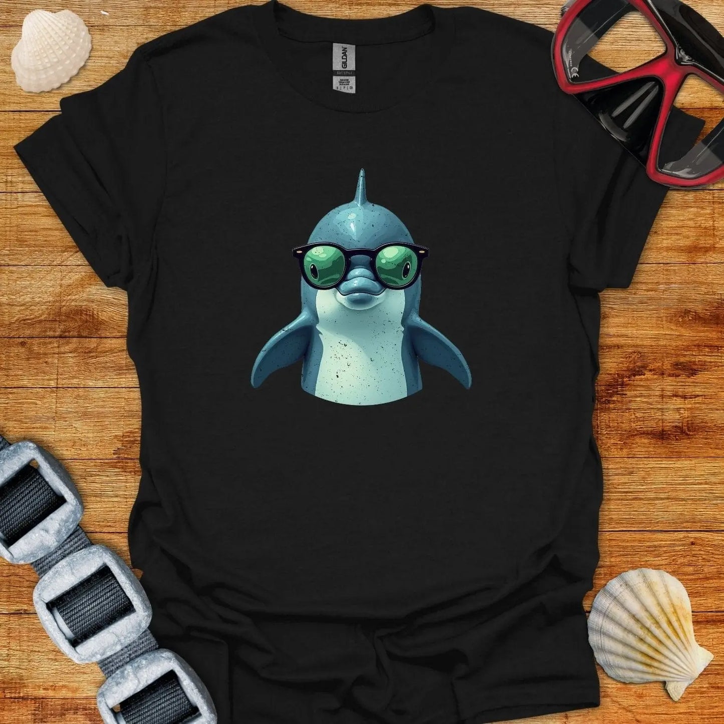 T-Shirt Black / S Cool Dolphin T-Shirt