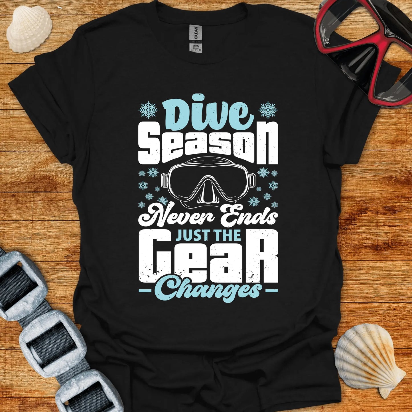 T-Shirt Black / S Dive Season T-Shirt