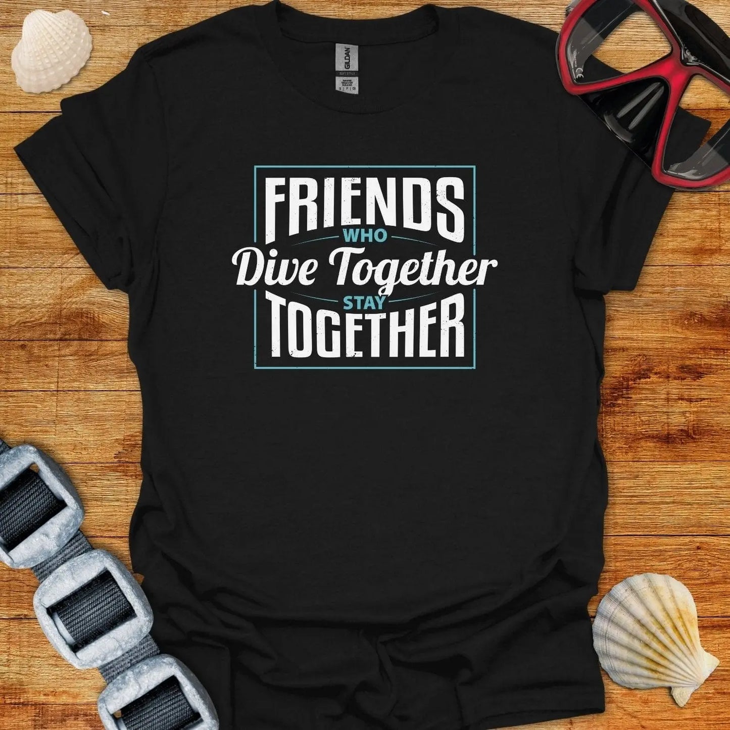 T-Shirt Black / S Dive Together T-Shirt