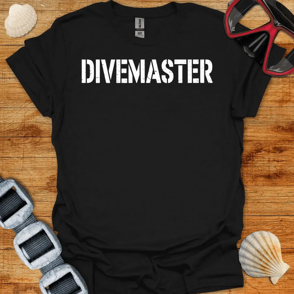 T-Shirt Black / S Divemaster Stamp T-Shirt