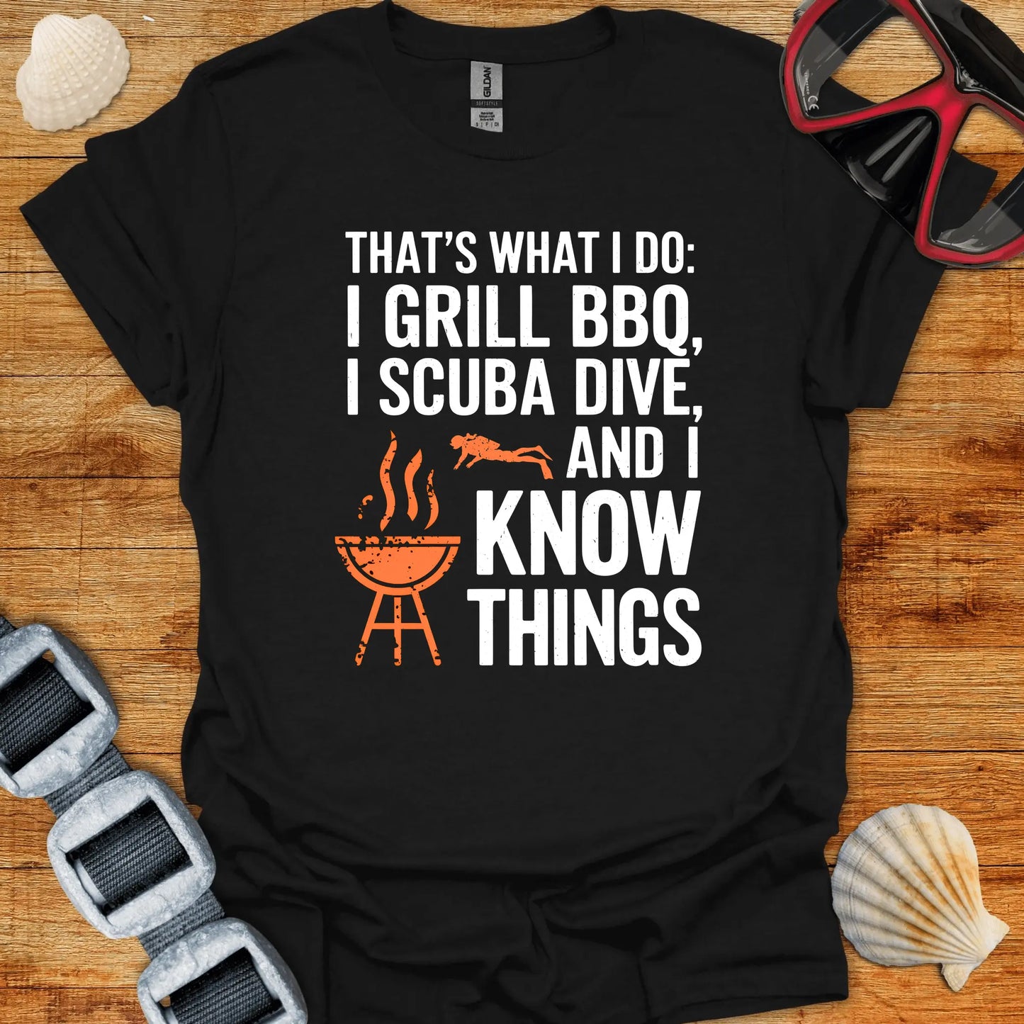 T-Shirt Black / S Do BBQ & Dive T-Shirt