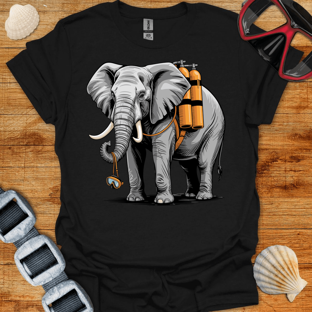 T-Shirt Black / S Elephant Diver T-Shirt