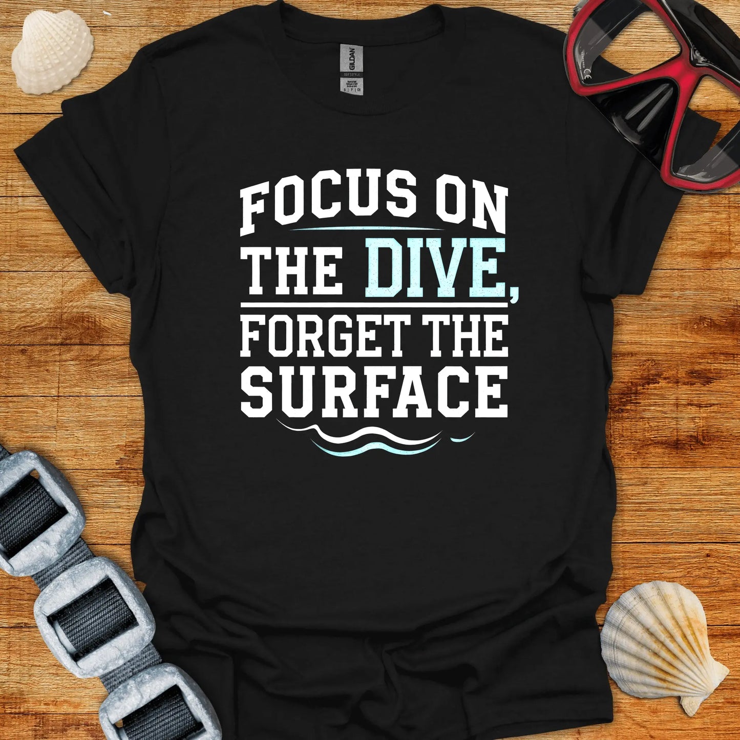 T-Shirt Black / S Focus On The Dive