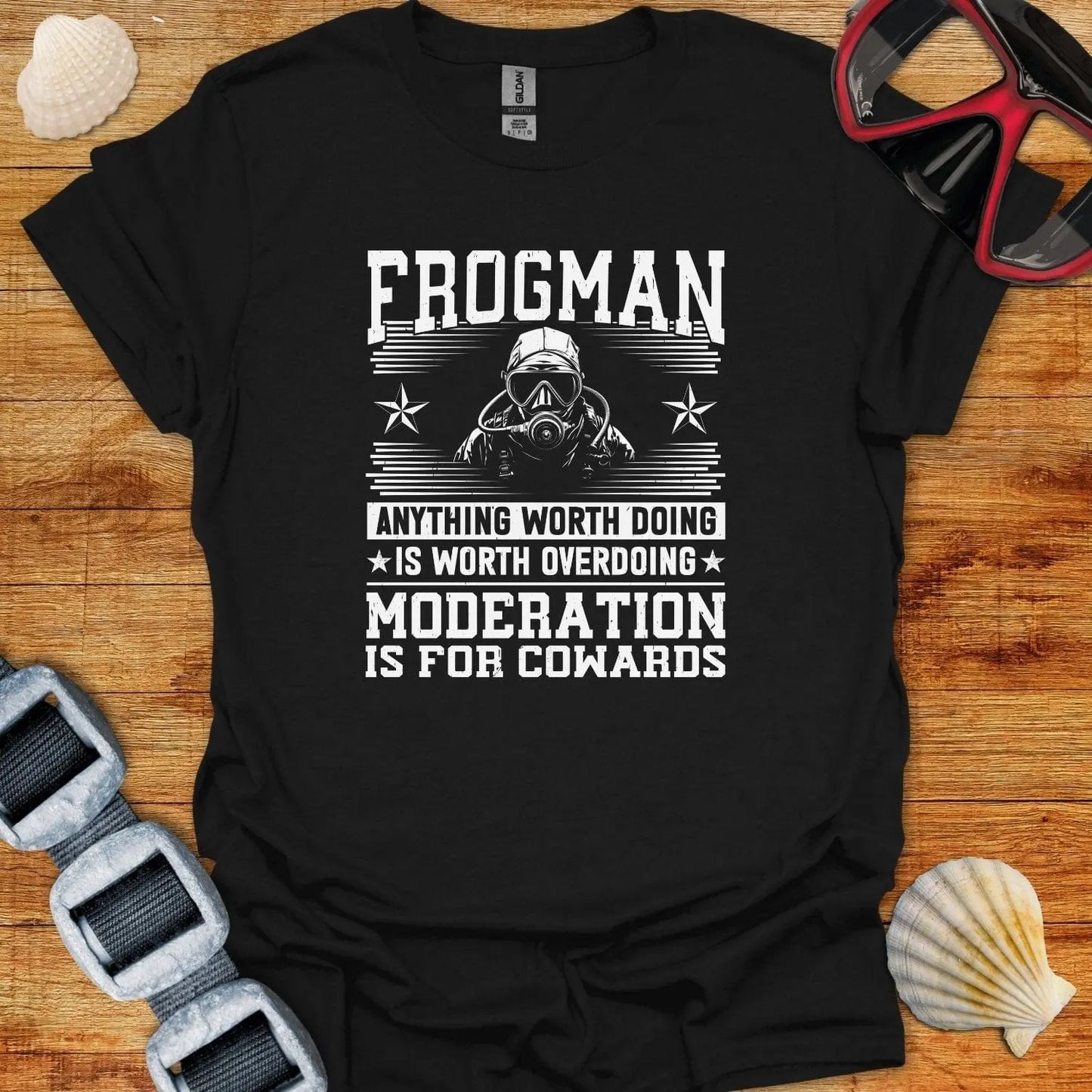 T-Shirt Black / S Frogman