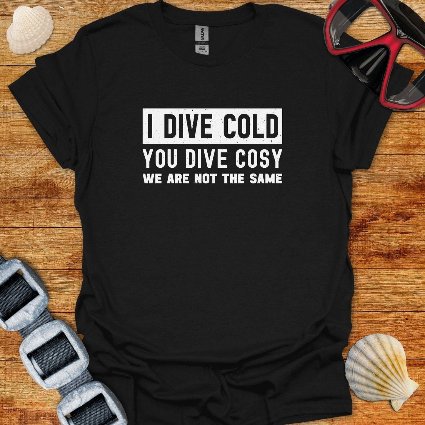 T-Shirt Black / S I Dive Cold