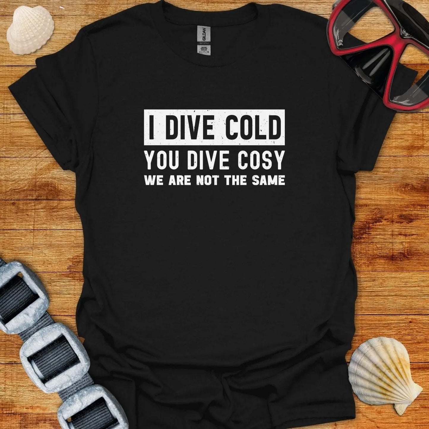 T-Shirt Black / S I Dive Cold
