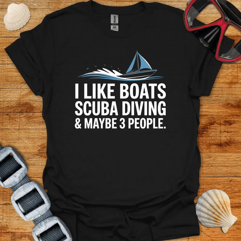 T-Shirt Black / S I Like Boats T-Shirt