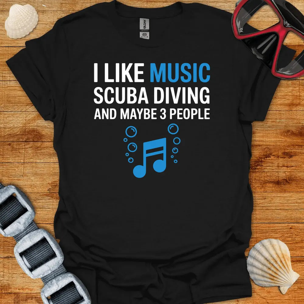 T-Shirt Black / S I Like Music T-Shirt