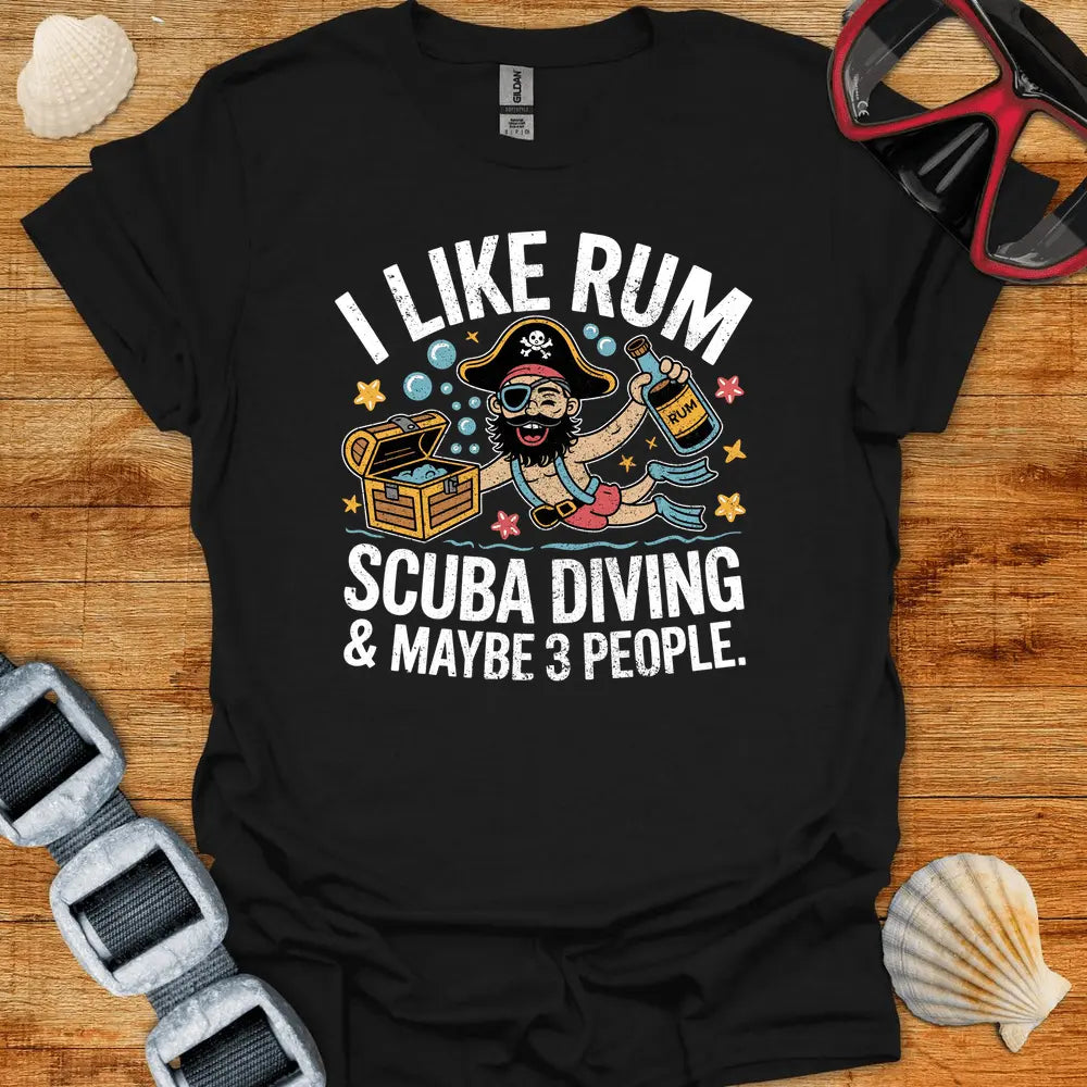 T-Shirt Black / S I Like Rum T-Shirt