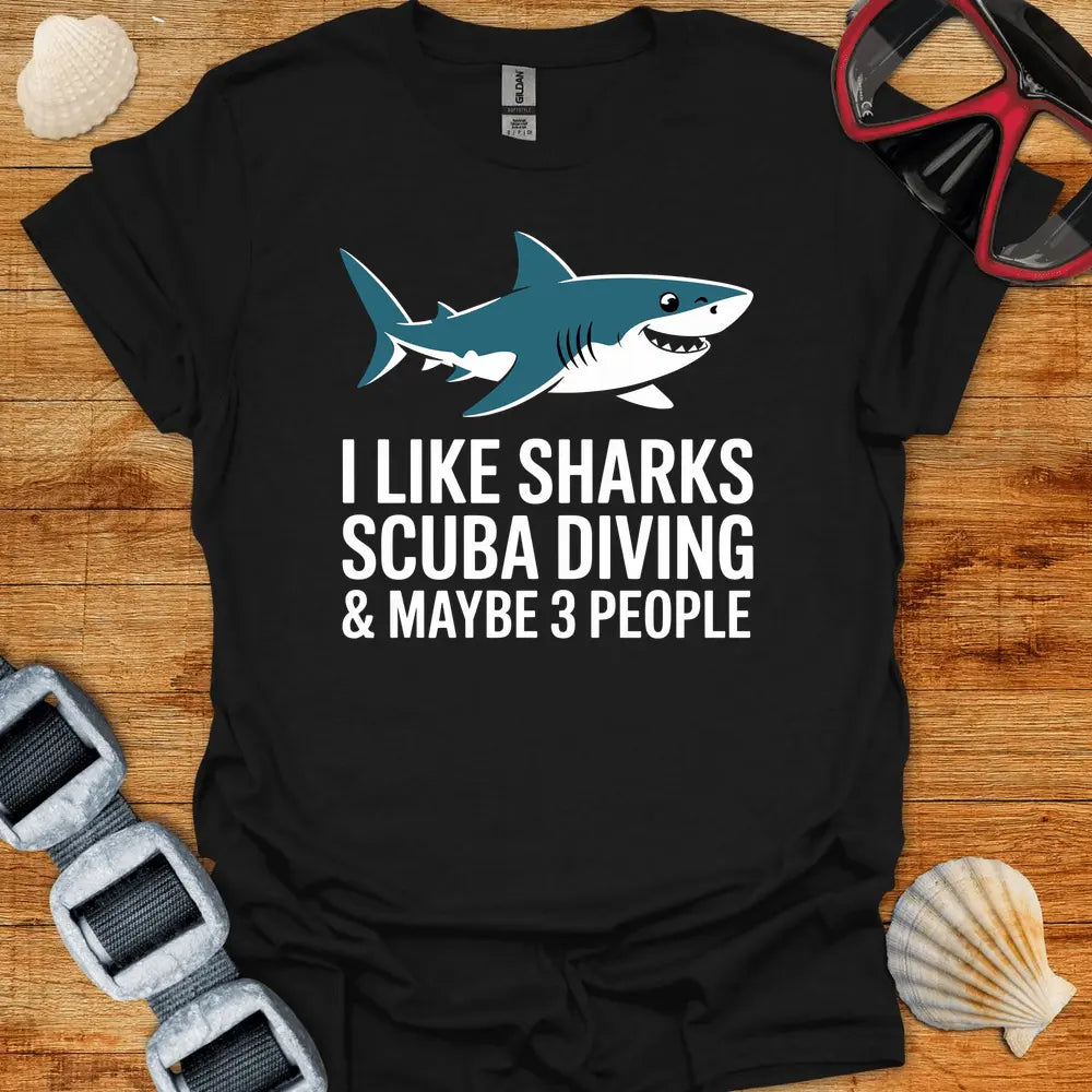 T-Shirt Black / S I Like Sharks T-Shirt